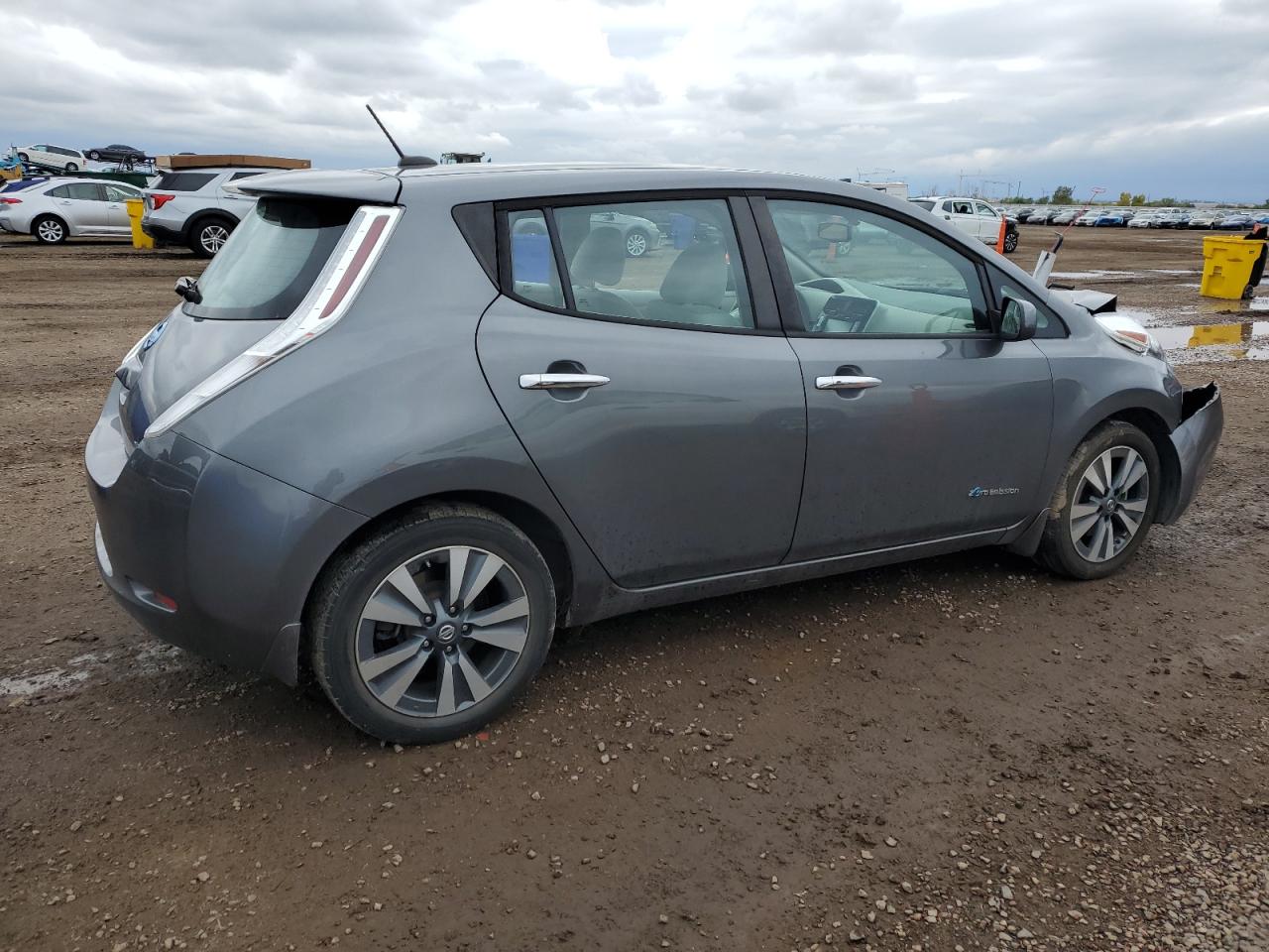 2017 Nissan Leaf S Gray vin: 1N4BZ0CP6HC300312