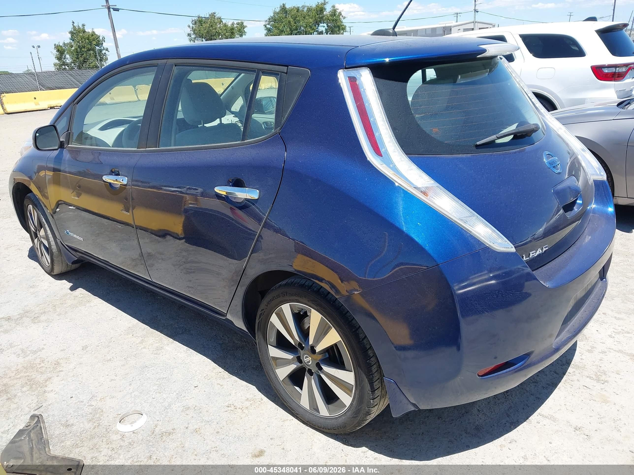 2017 Nissan Leaf Sv Blue vin: 1N4BZ0CP8HC302272