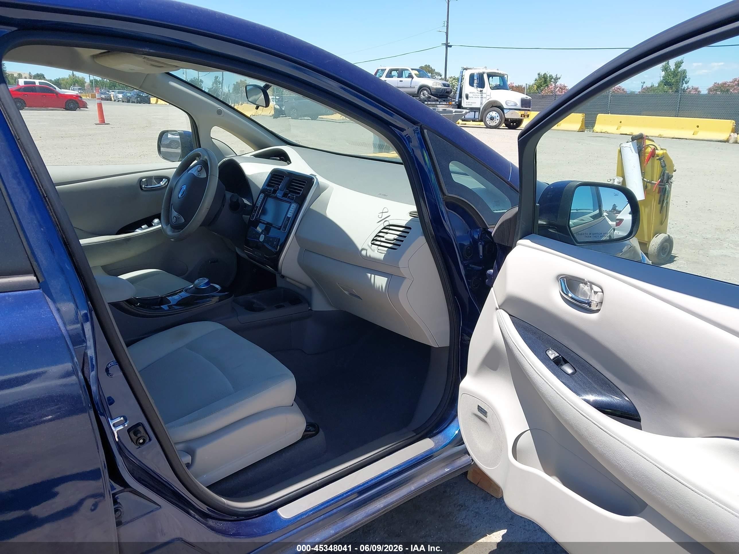2017 Nissan Leaf Sv Blue vin: 1N4BZ0CP8HC302272