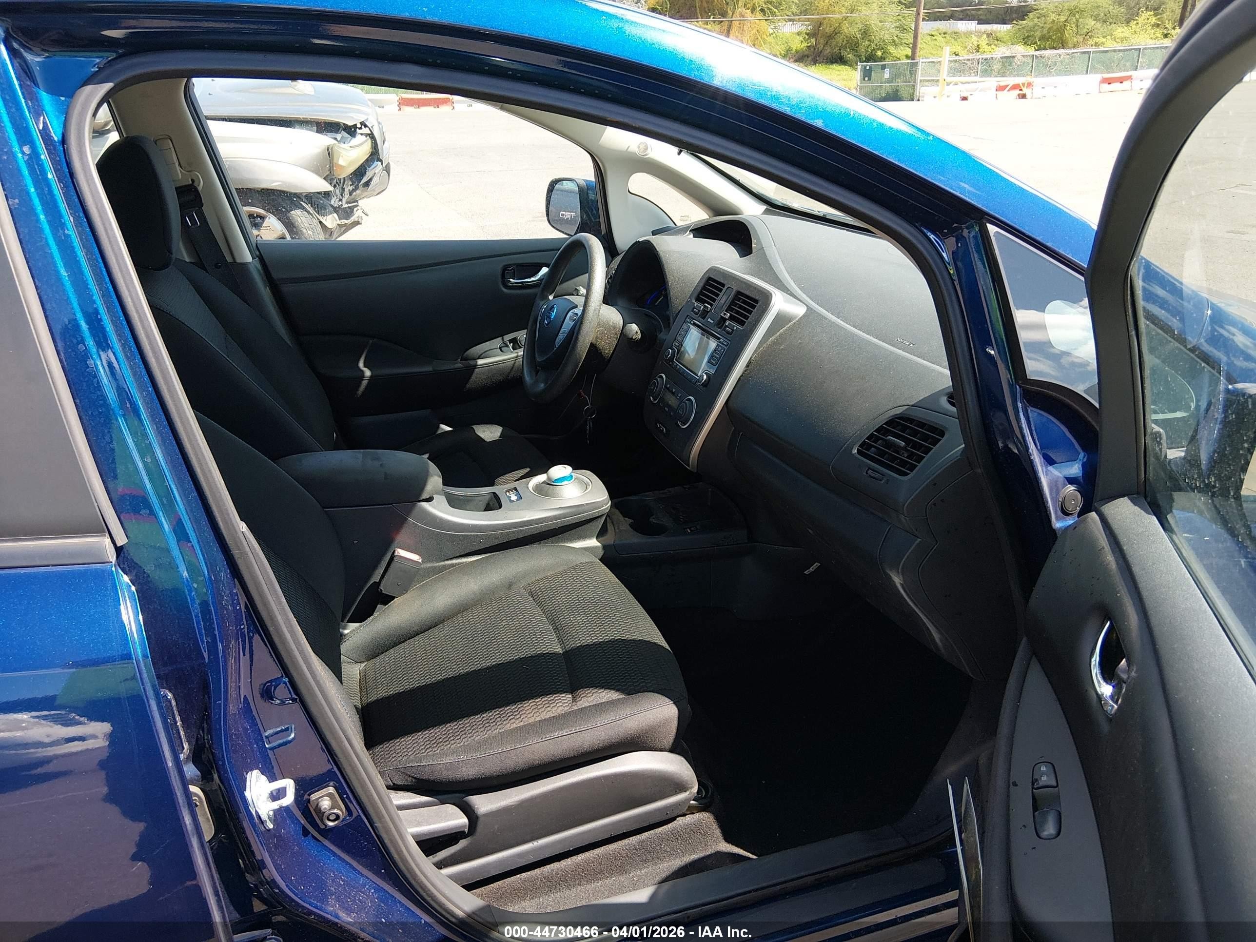 2017 Nissan Leaf S Blue vin: 1N4BZ0CP8HC306404