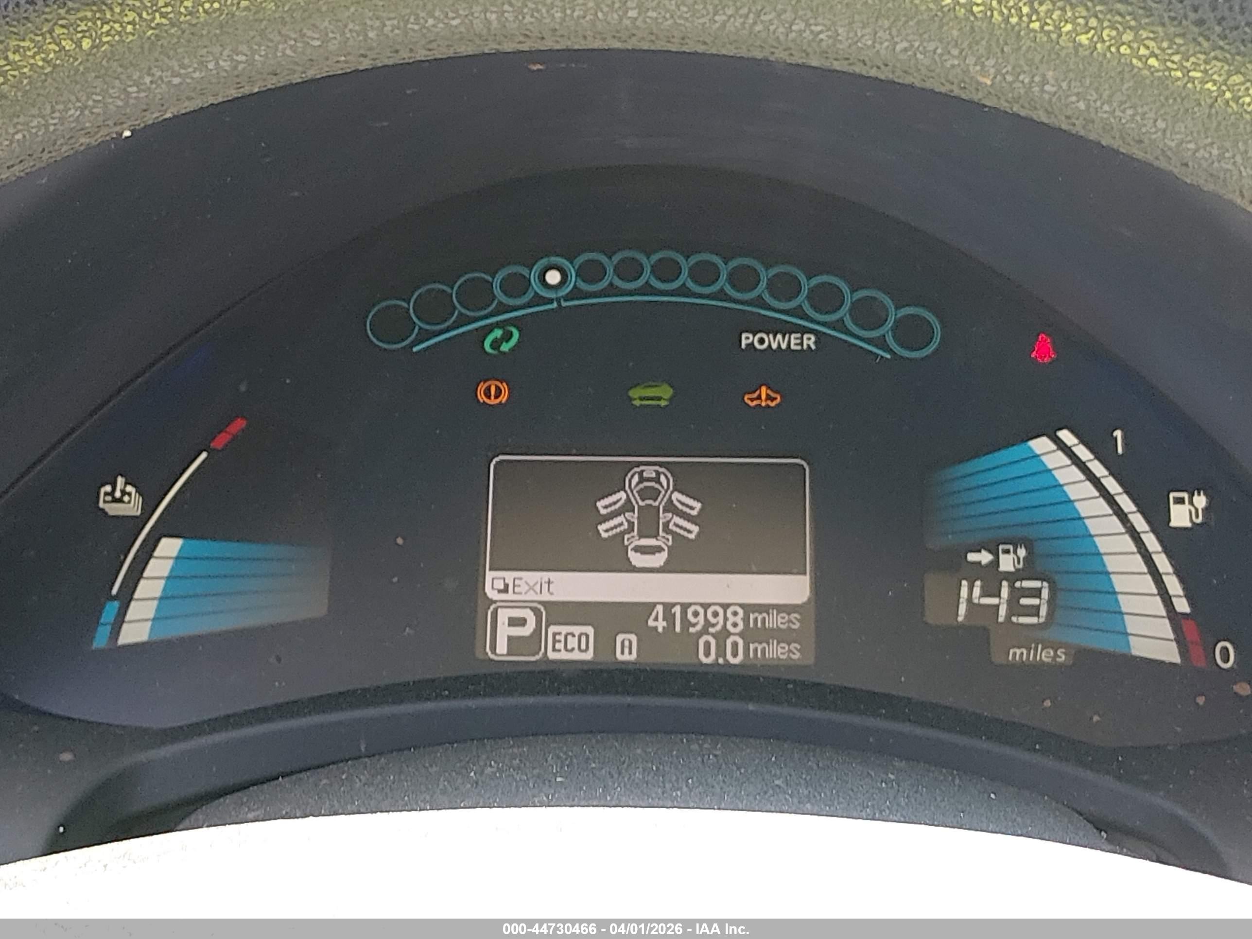 2017 Nissan Leaf S Blue vin: 1N4BZ0CP8HC306404