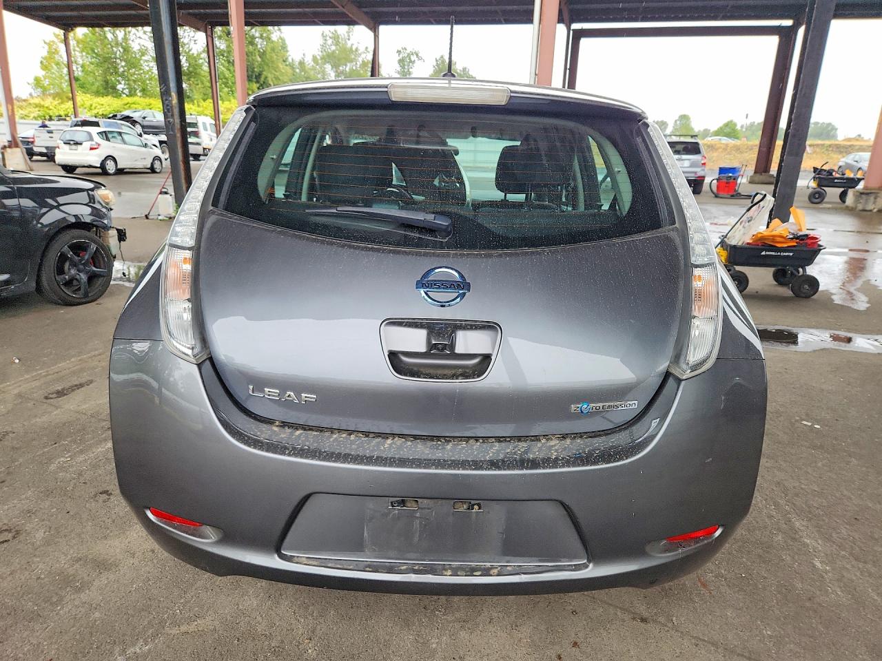 2017 Nissan Leaf Sv Gray vin: 1N4BZ0CPXHC303097