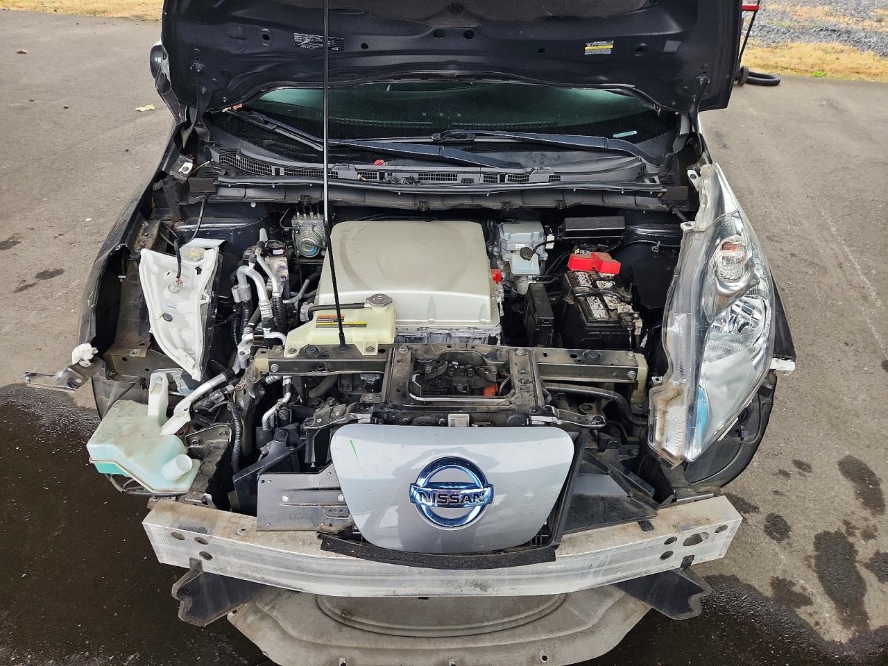 2017 Nissan Leaf Sv Gray vin: 1N4BZ0CPXHC303097