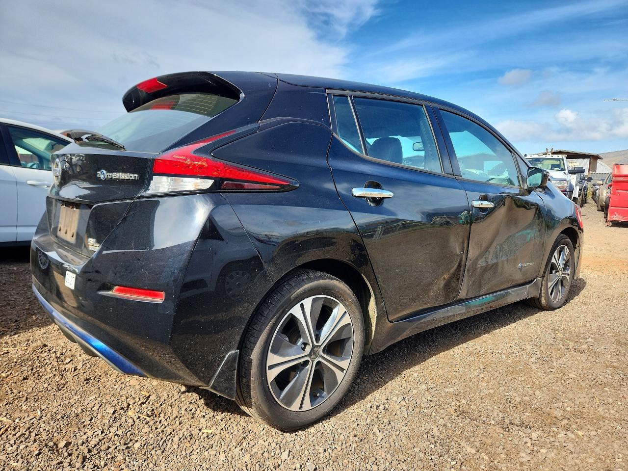 2019 Nissan Leaf Sl Plus Black vin: 1N4BZ1CP2KC320750