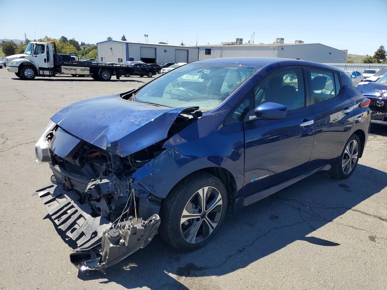 2019 Nissan Leaf Sv Plus Blue vin: 1N4BZ1CP5KC321455