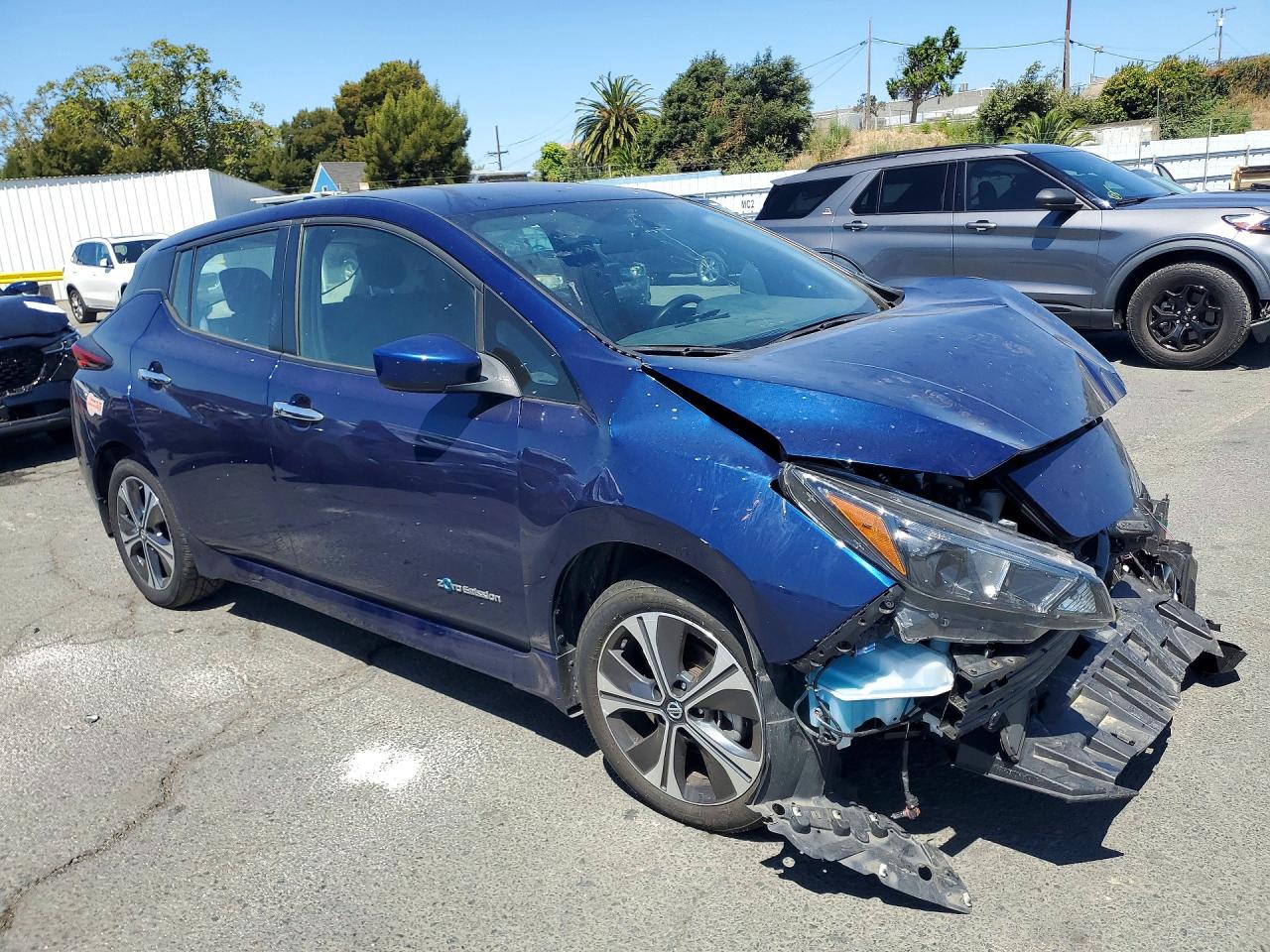 2019 Nissan Leaf Sv Plus Blue vin: 1N4BZ1CP5KC321455
