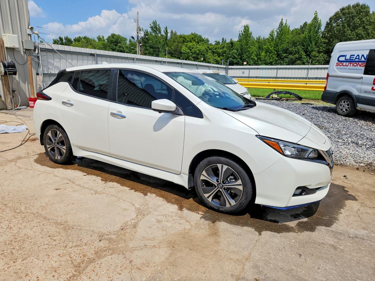 2020 Nissan Leaf Sv Plus White vin: 1N4BZ1CP7LC305193