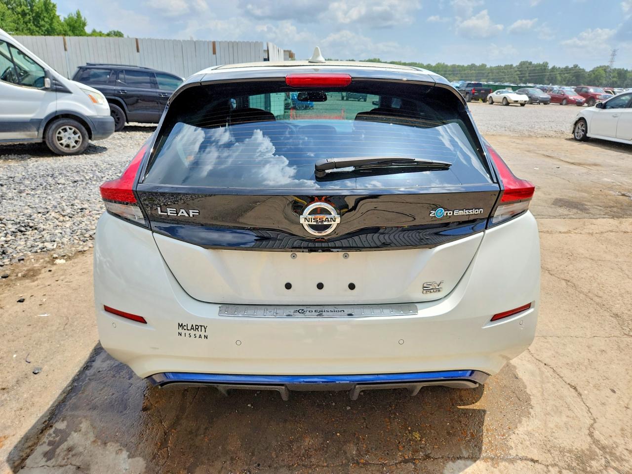 2020 Nissan Leaf Sv Plus White vin: 1N4BZ1CP7LC305193