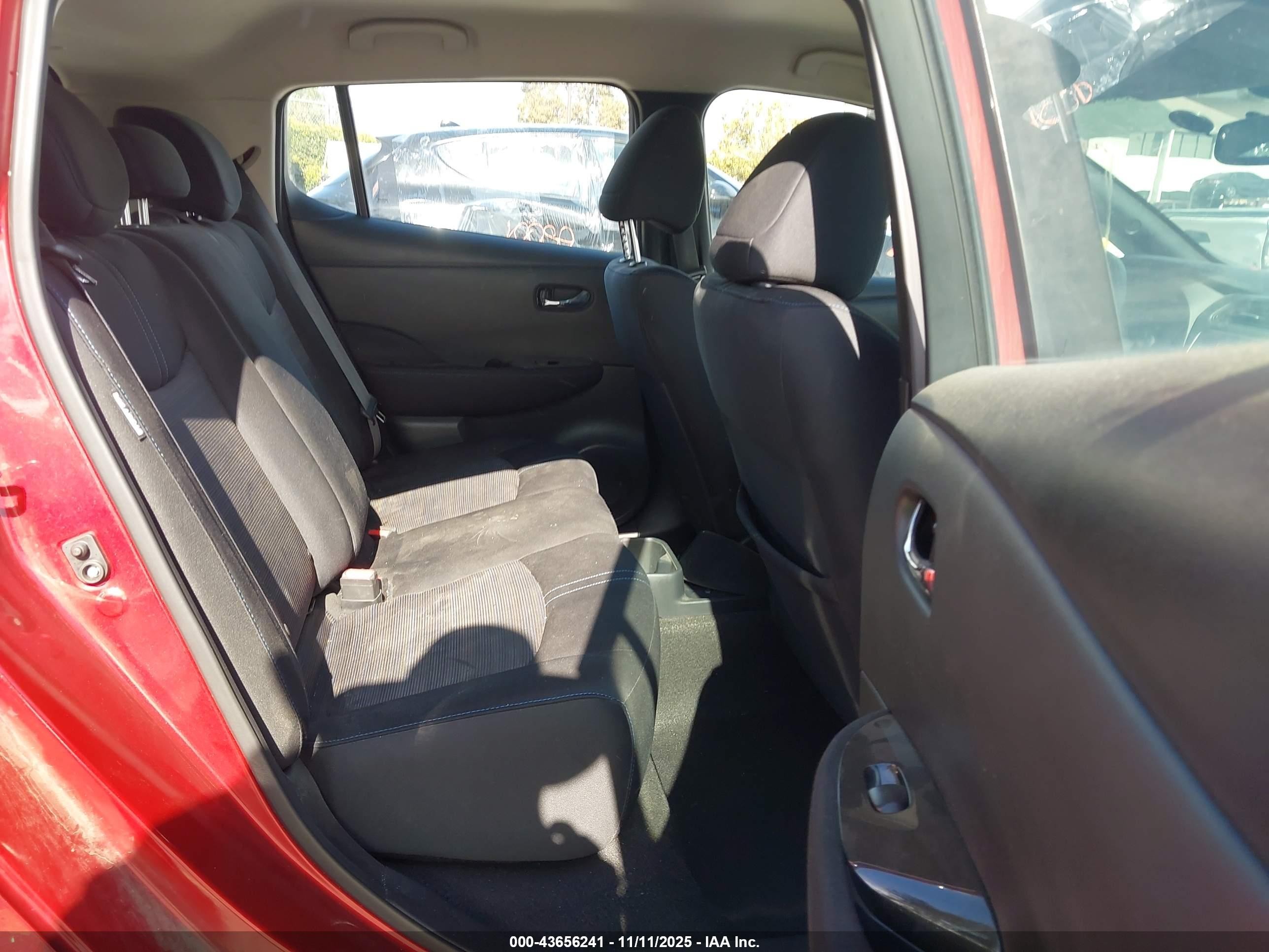 2021 Nissan Leaf Sv Plus 62 Kwh Red vin: 1N4BZ1CV4MC555295