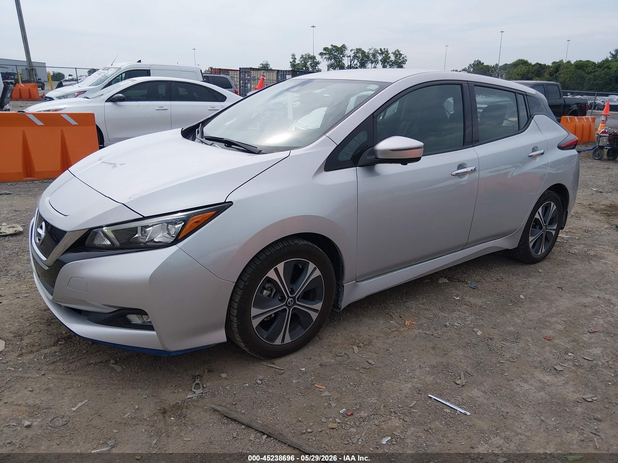 2020 Nissan Leaf Sl Plus 62 Kwh Серебряный vin: 1N4BZ1DP3LC304296