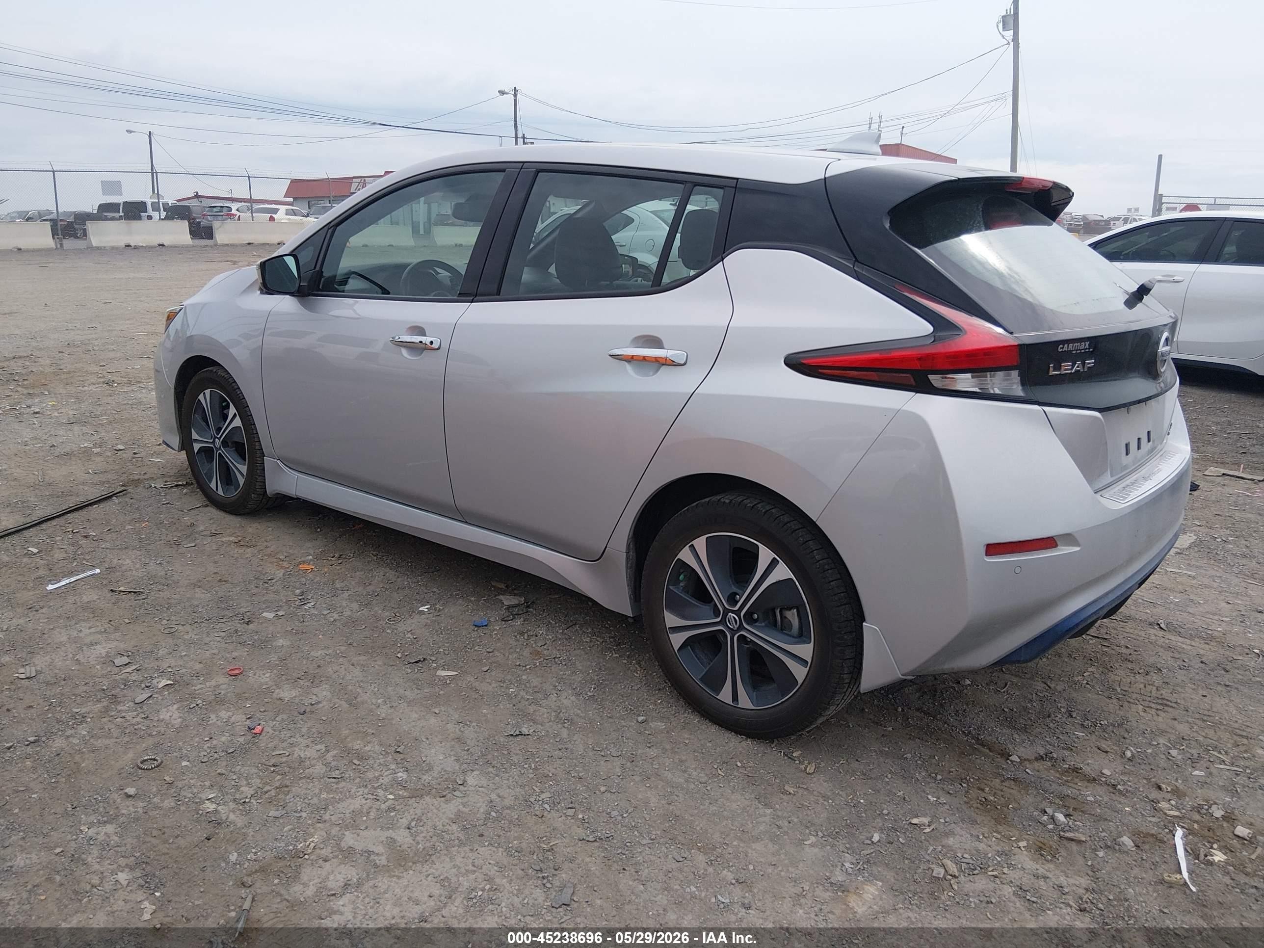 2020 Nissan Leaf Sl Plus 62 Kwh Серебряный vin: 1N4BZ1DP3LC304296