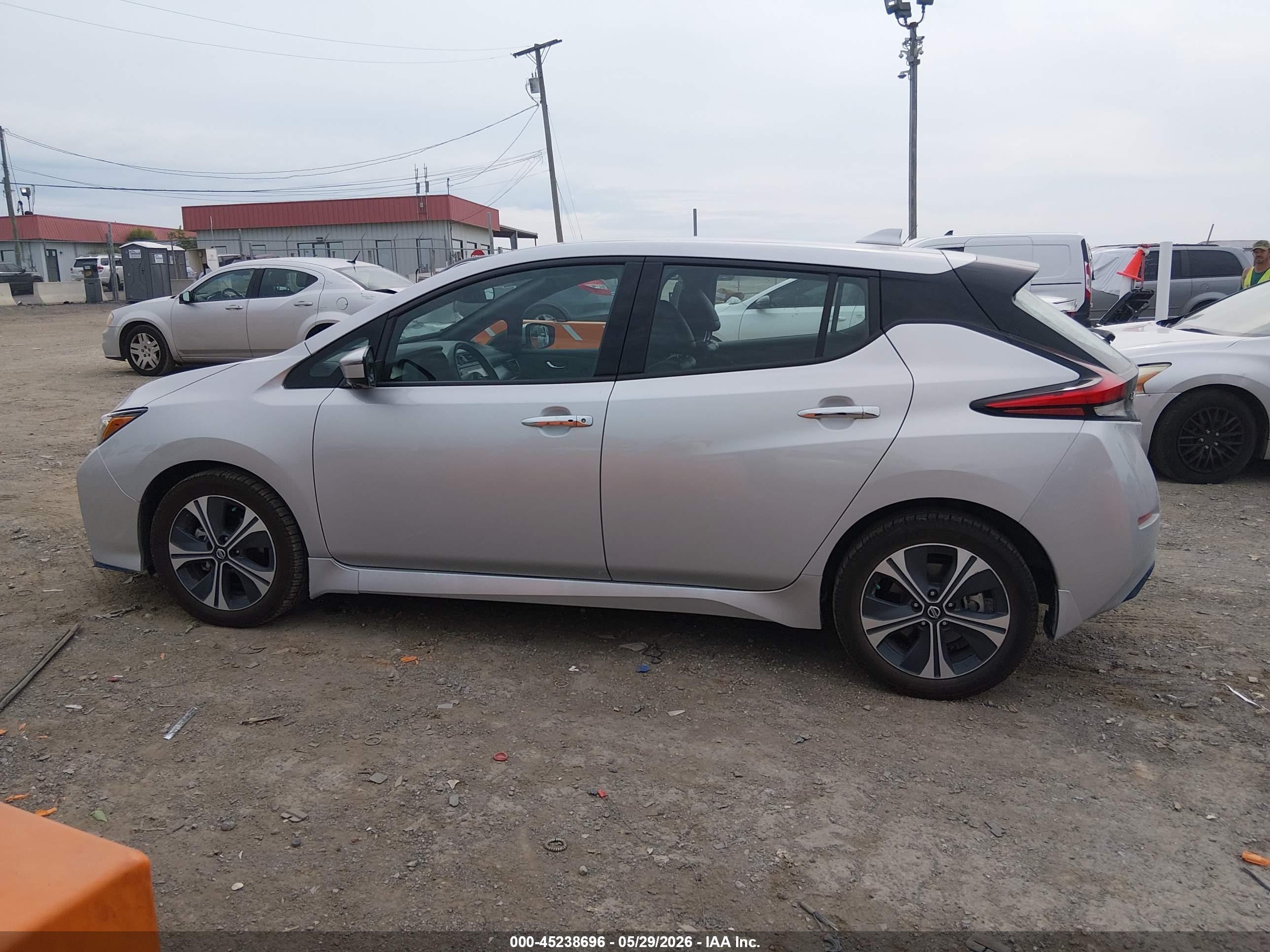 2020 Nissan Leaf Sl Plus 62 Kwh Серебряный vin: 1N4BZ1DP3LC304296