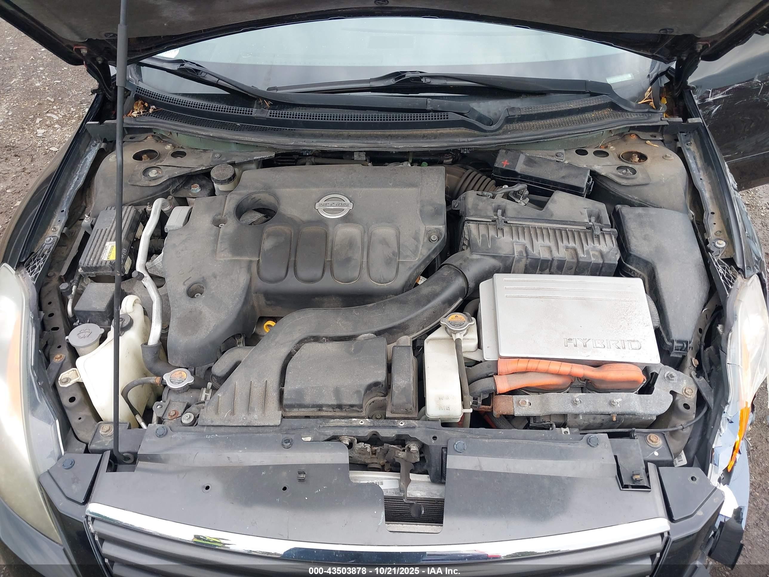 2008 Nissan Altima Hybrid   Black vin: 1N4CL21E08C256455
