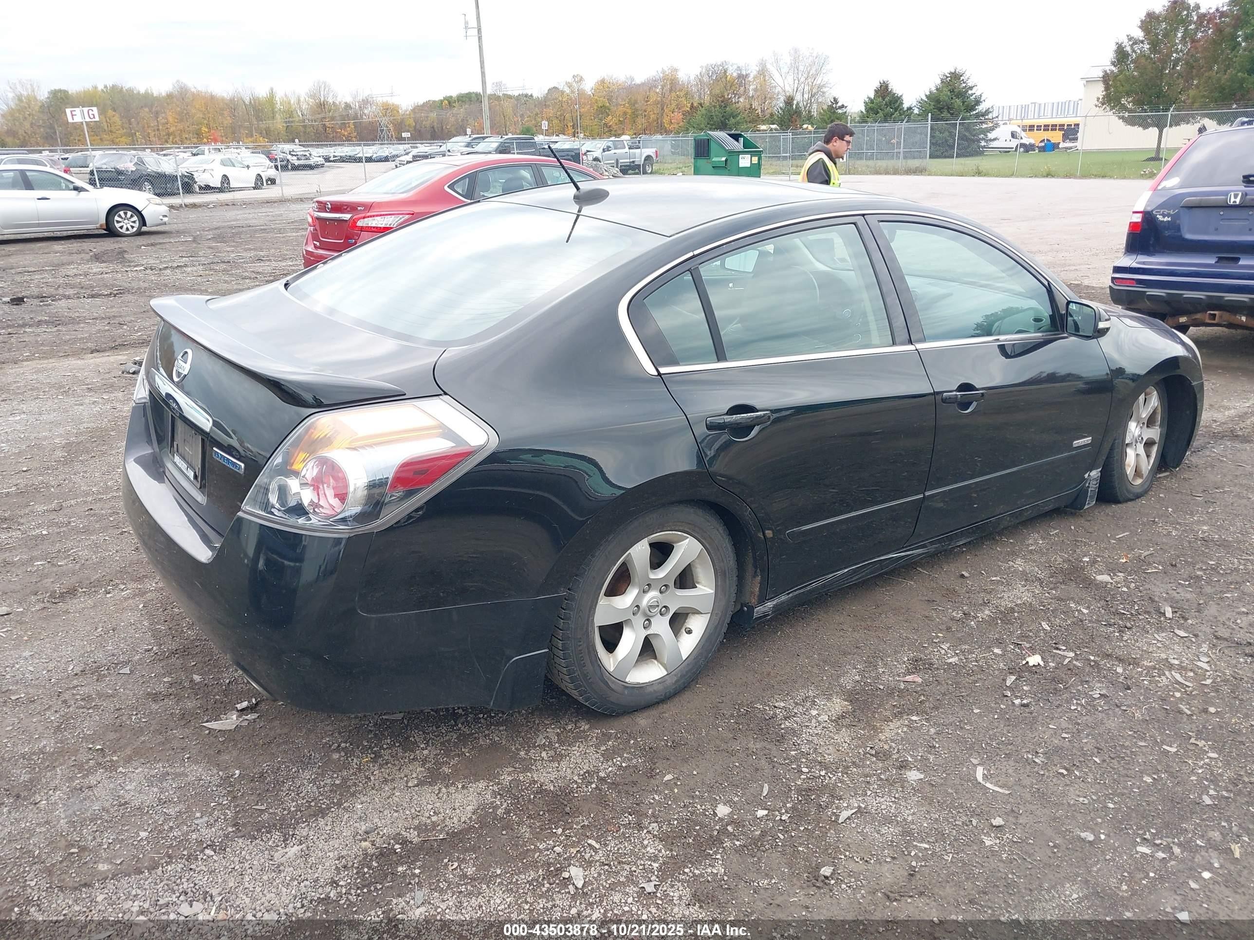 2008 Nissan Altima Hybrid   Black vin: 1N4CL21E08C256455