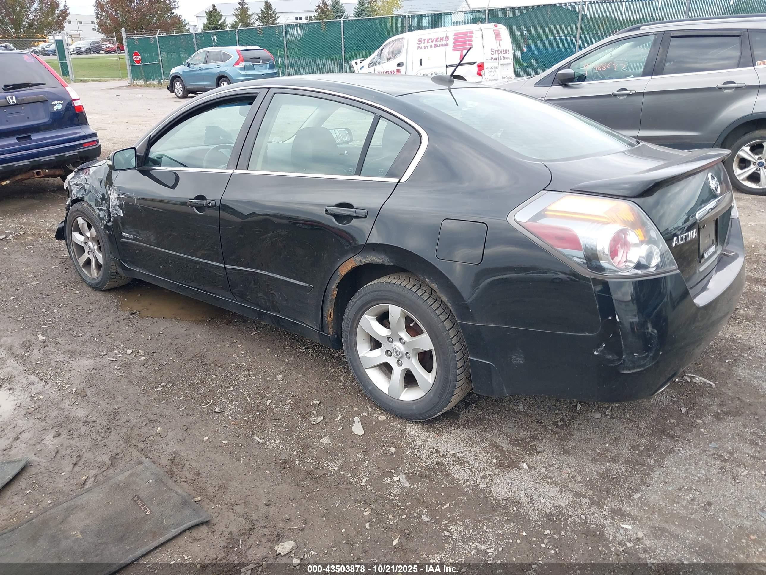 2008 Nissan Altima Hybrid   Black vin: 1N4CL21E08C256455