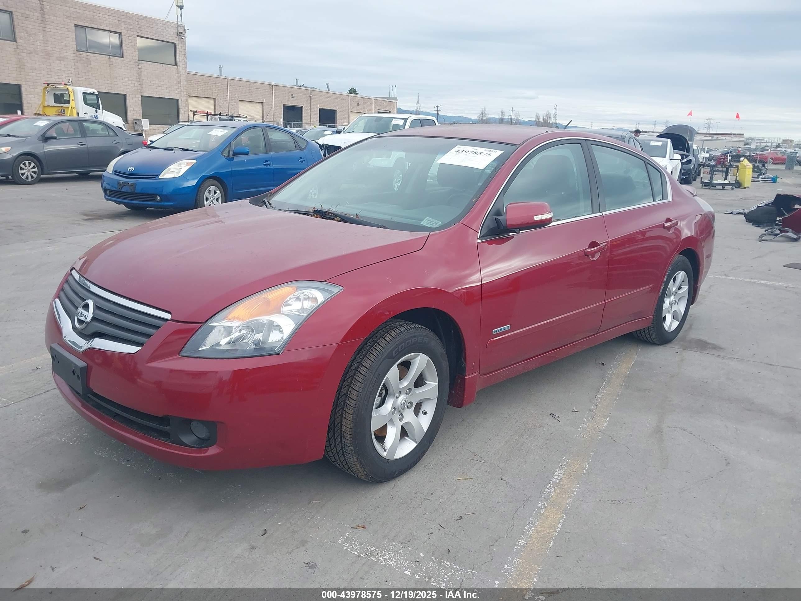 2008 Nissan Altima Hybrid   Красный vin: 1N4CL21E28C125303