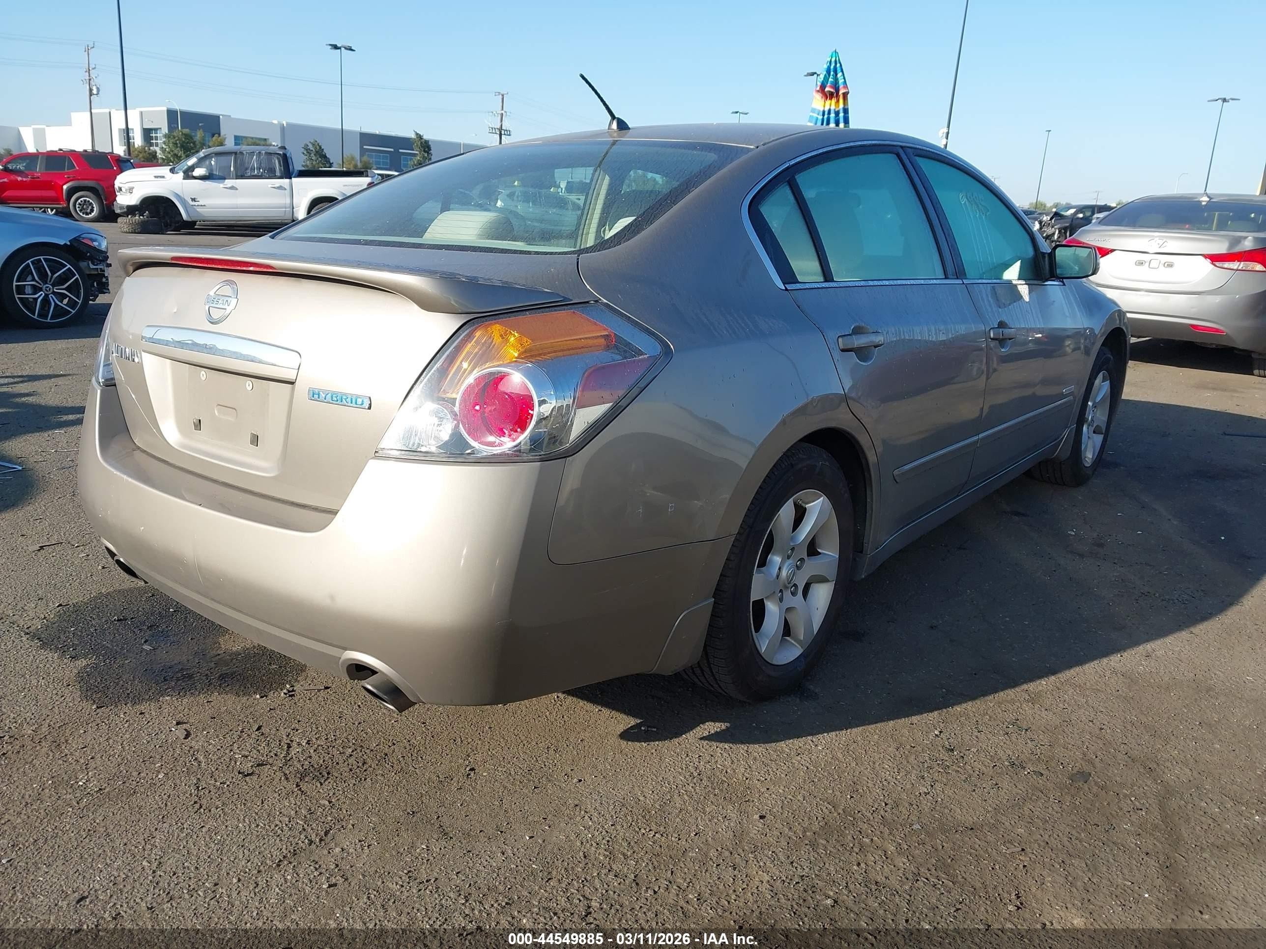 2008 Nissan Altima Hybrid   Бежевый vin: 1N4CL21E28C224591