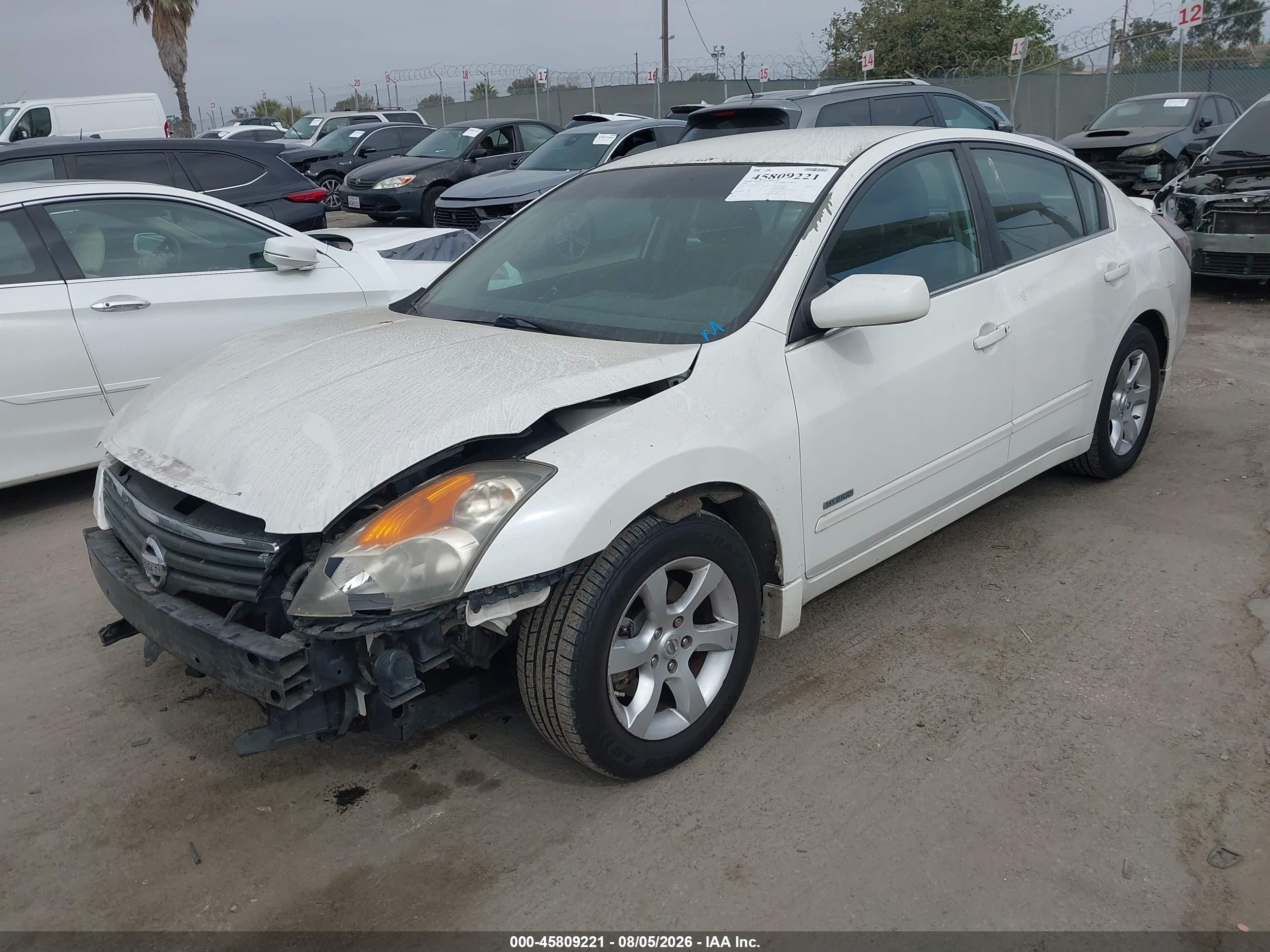 2008 Nissan Altima Hybrid   Белый vin: 1N4CL21E38C226138