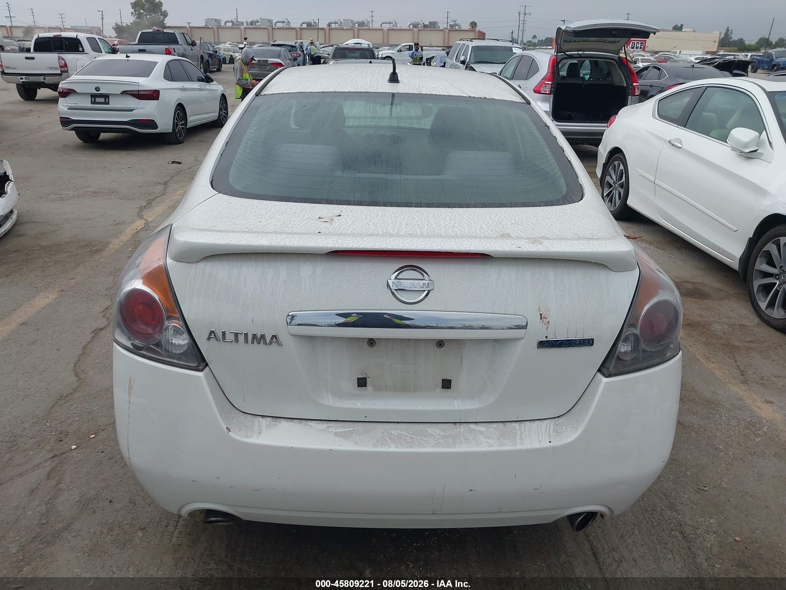 2008 Nissan Altima Hybrid   Белый vin: 1N4CL21E38C226138