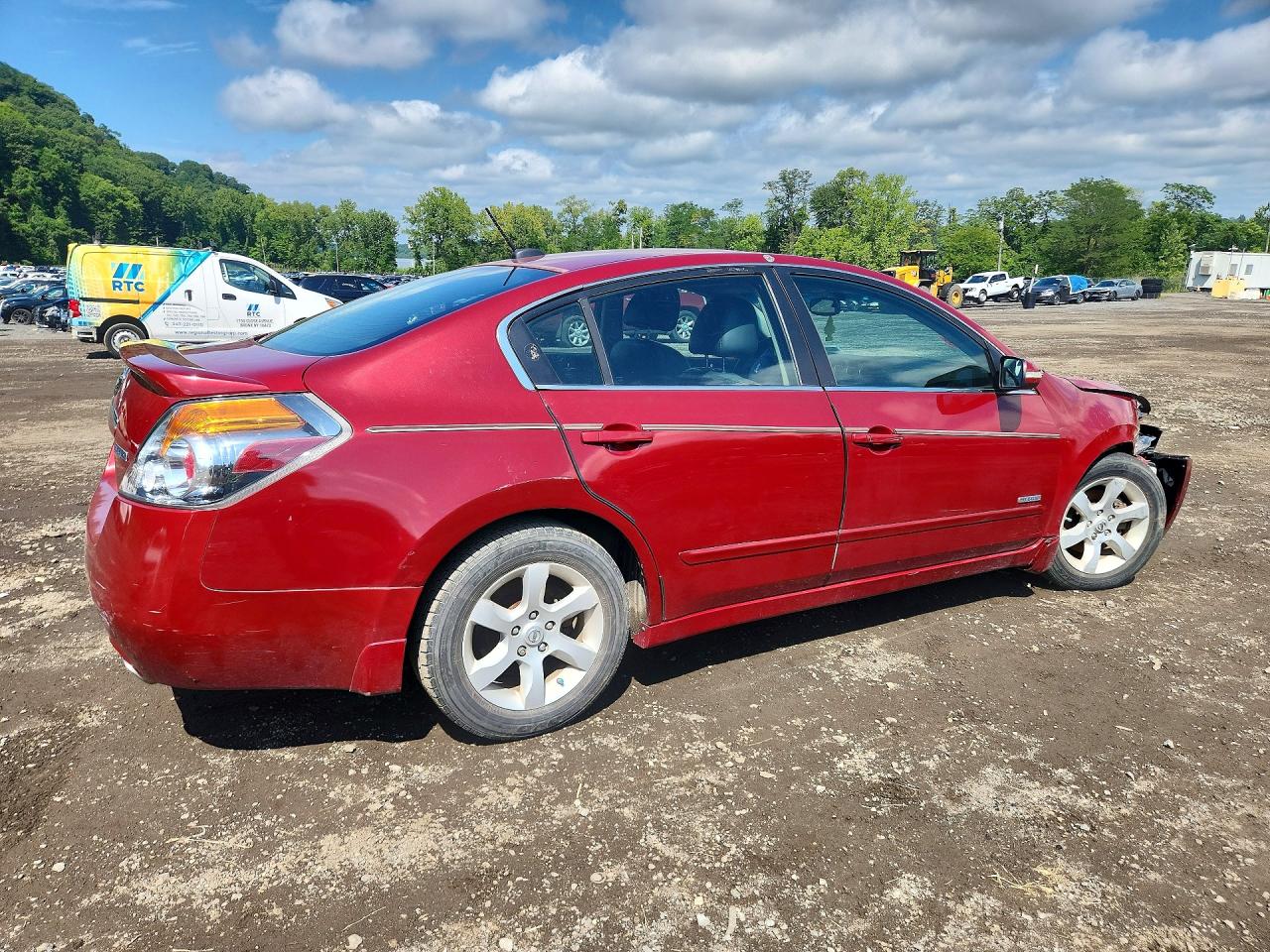2008 Nissan Altima Hybrid Base Red vin: 1N4CL21E58C244348