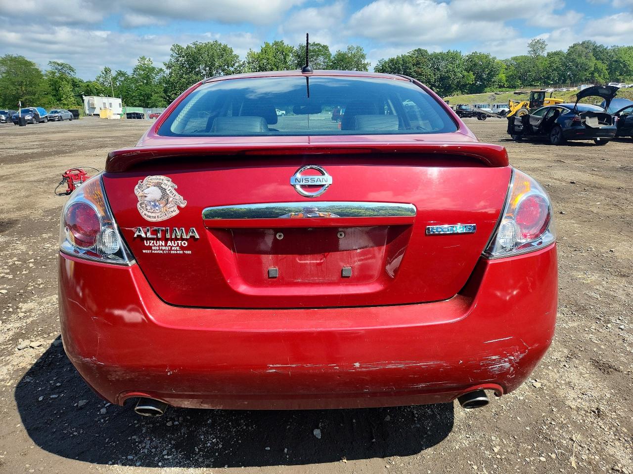 2008 Nissan Altima Hybrid Base Red vin: 1N4CL21E58C244348