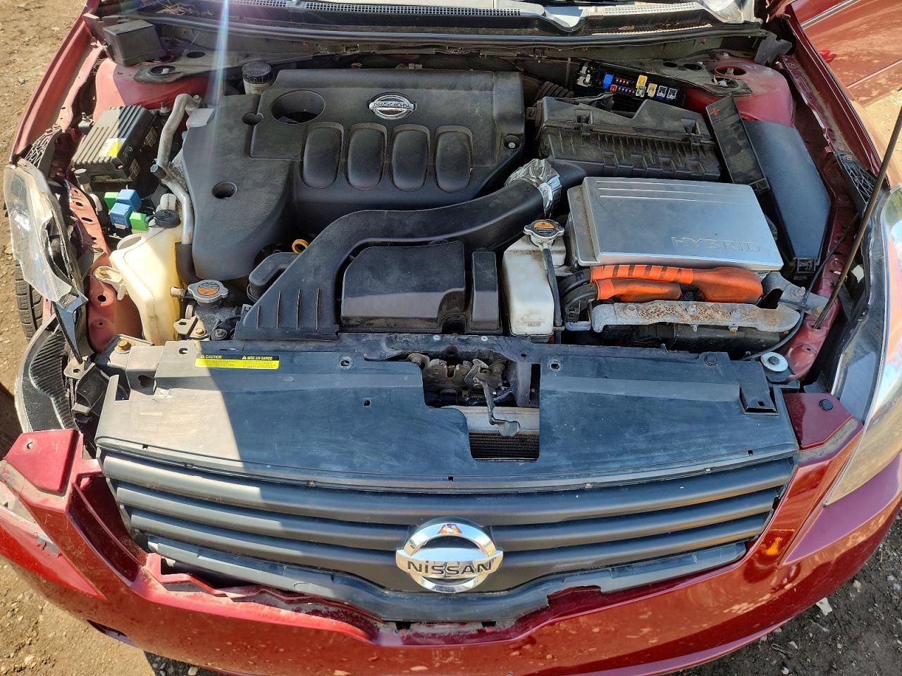 2008 Nissan Altima Hybrid Base Red vin: 1N4CL21E58C244348