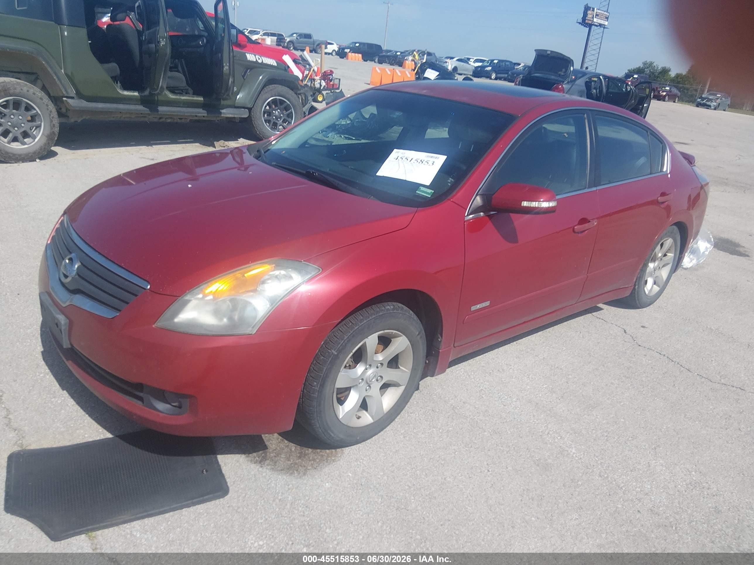 2007 Nissan Altima Hybrid   Красный vin: 1N4CL21E67C223748