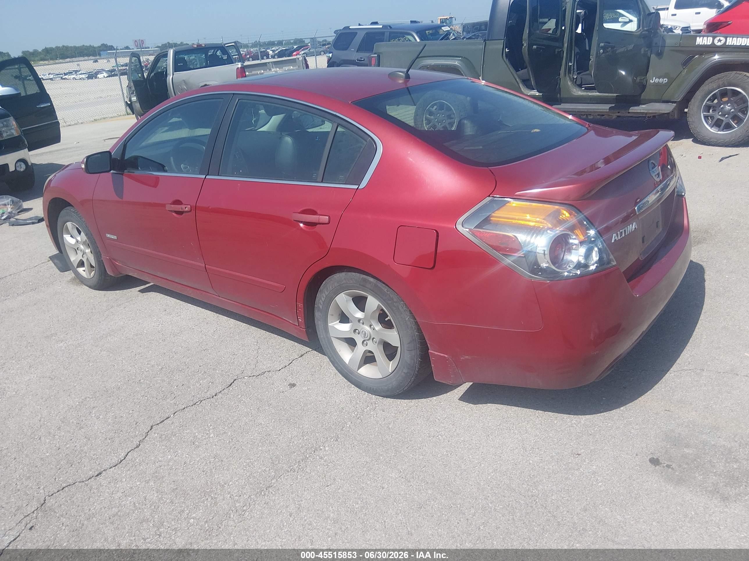 2007 Nissan Altima Hybrid   Красный vin: 1N4CL21E67C223748