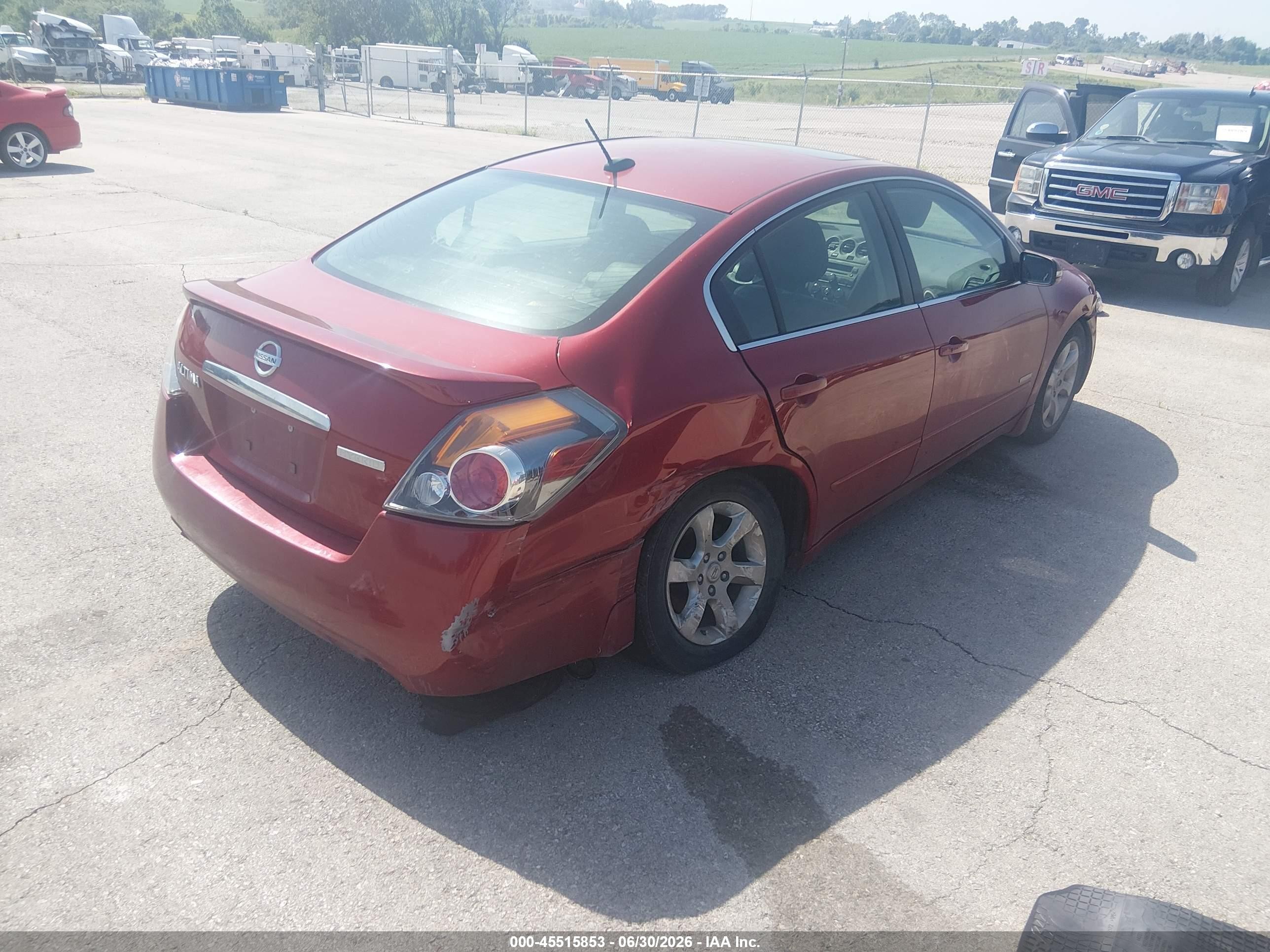 2007 Nissan Altima Hybrid   Красный vin: 1N4CL21E67C223748