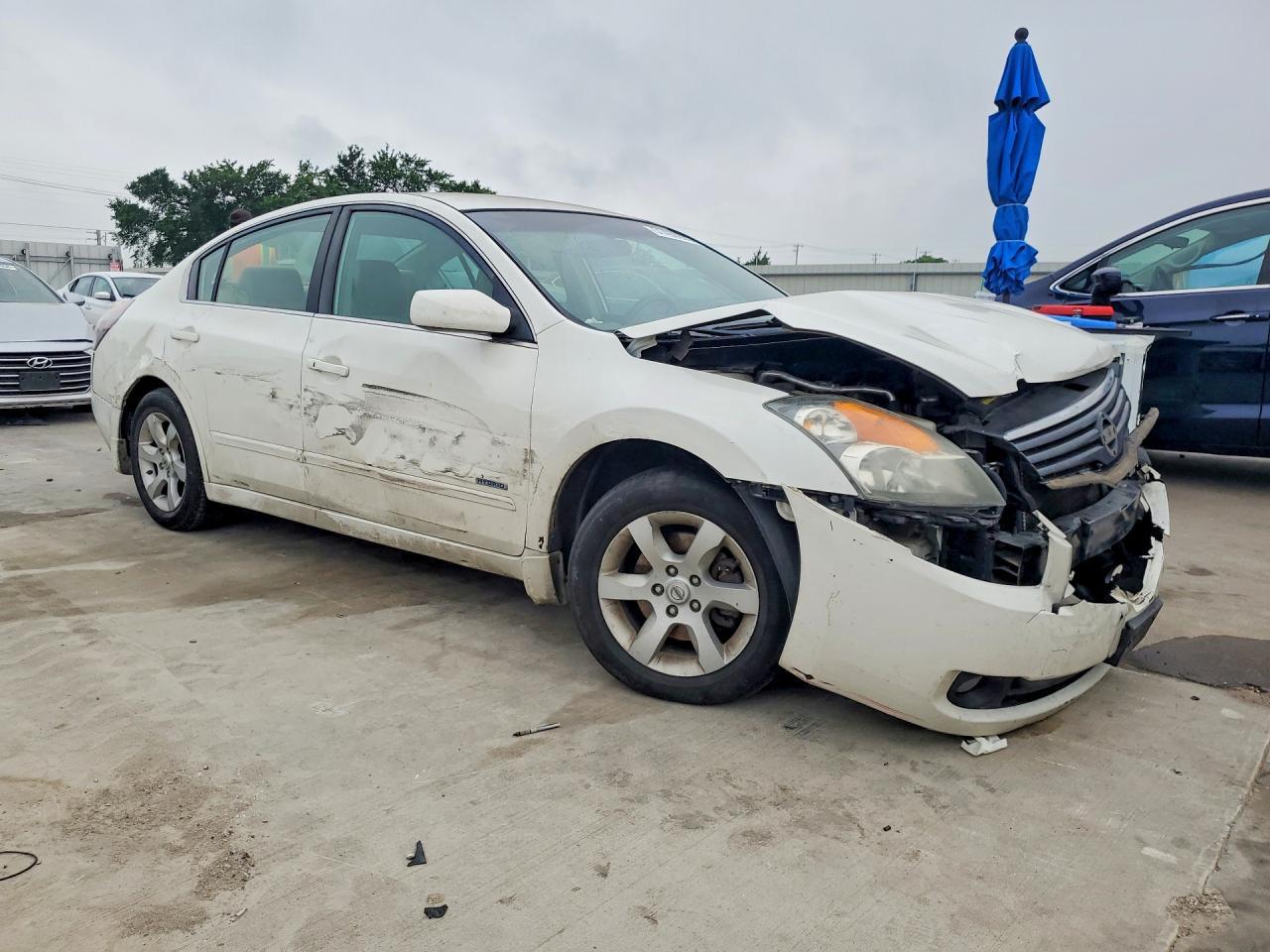 2009 Nissan Altima Hybrid White vin: 1N4CL21E69C128903