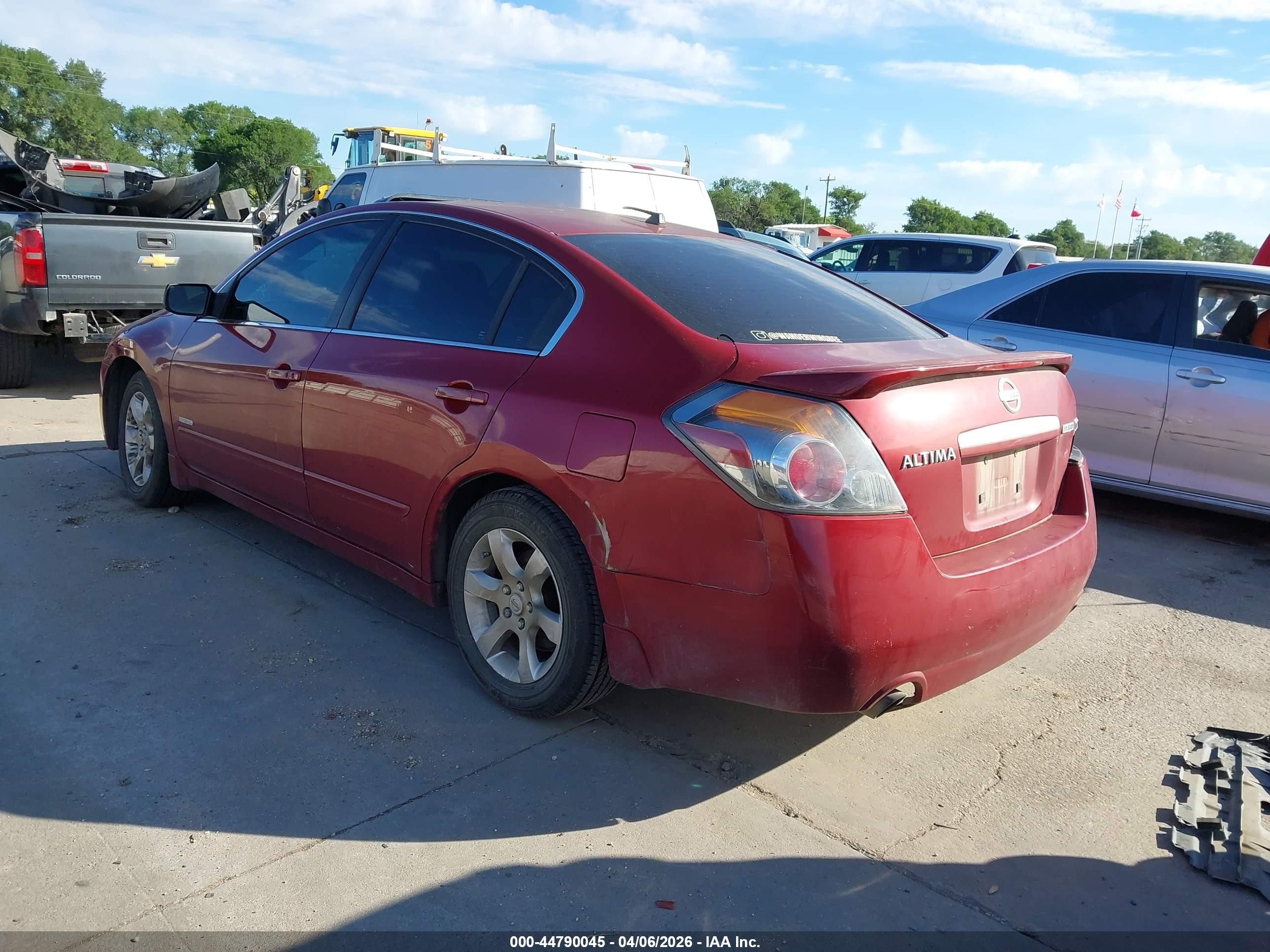 2008 Nissan Altima Hybrid   Red vin: 1N4CL21E78C120453
