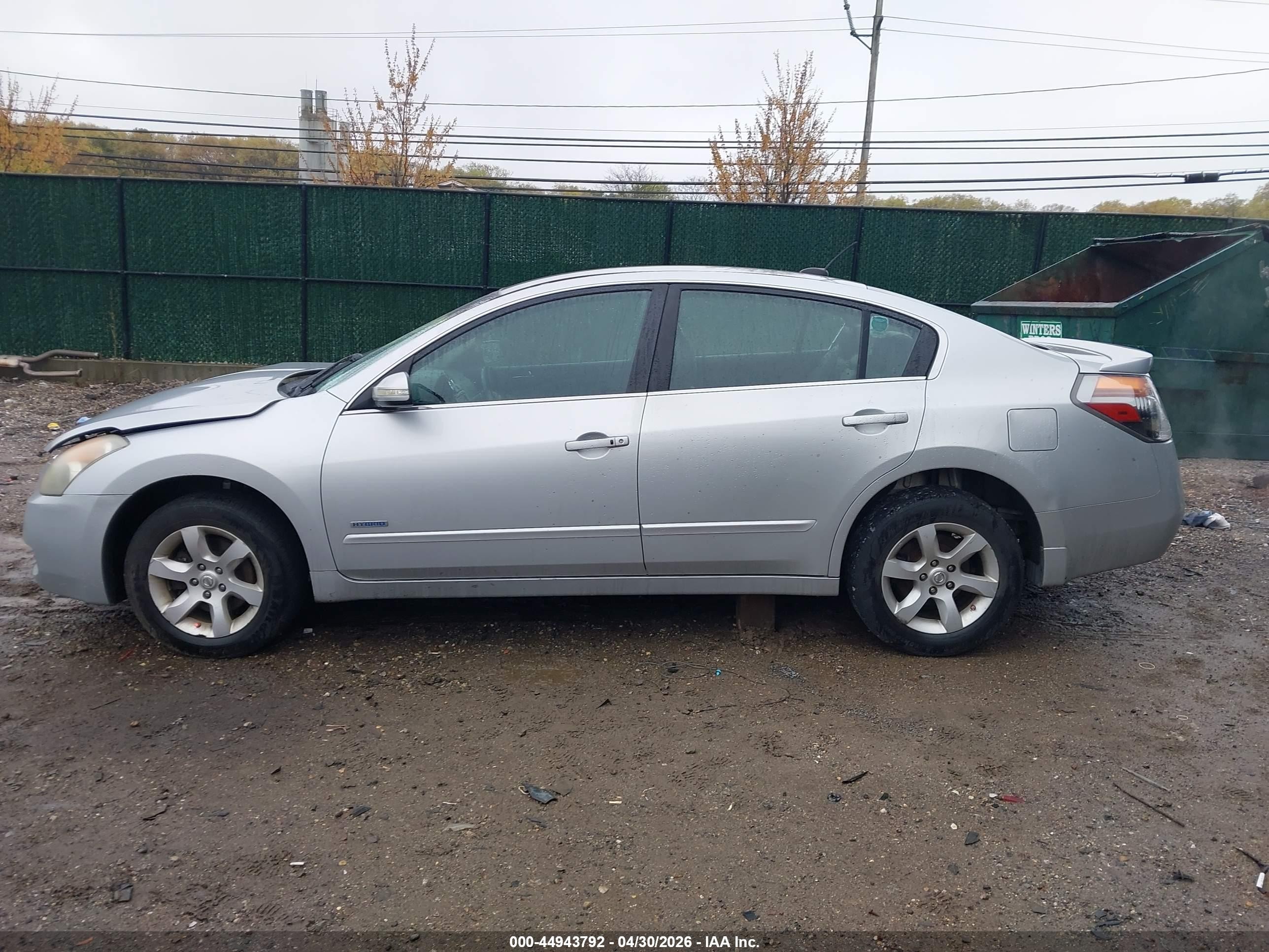 2009 Nissan Altima Hybrid   Gray vin: 1N4CL21E79C104285