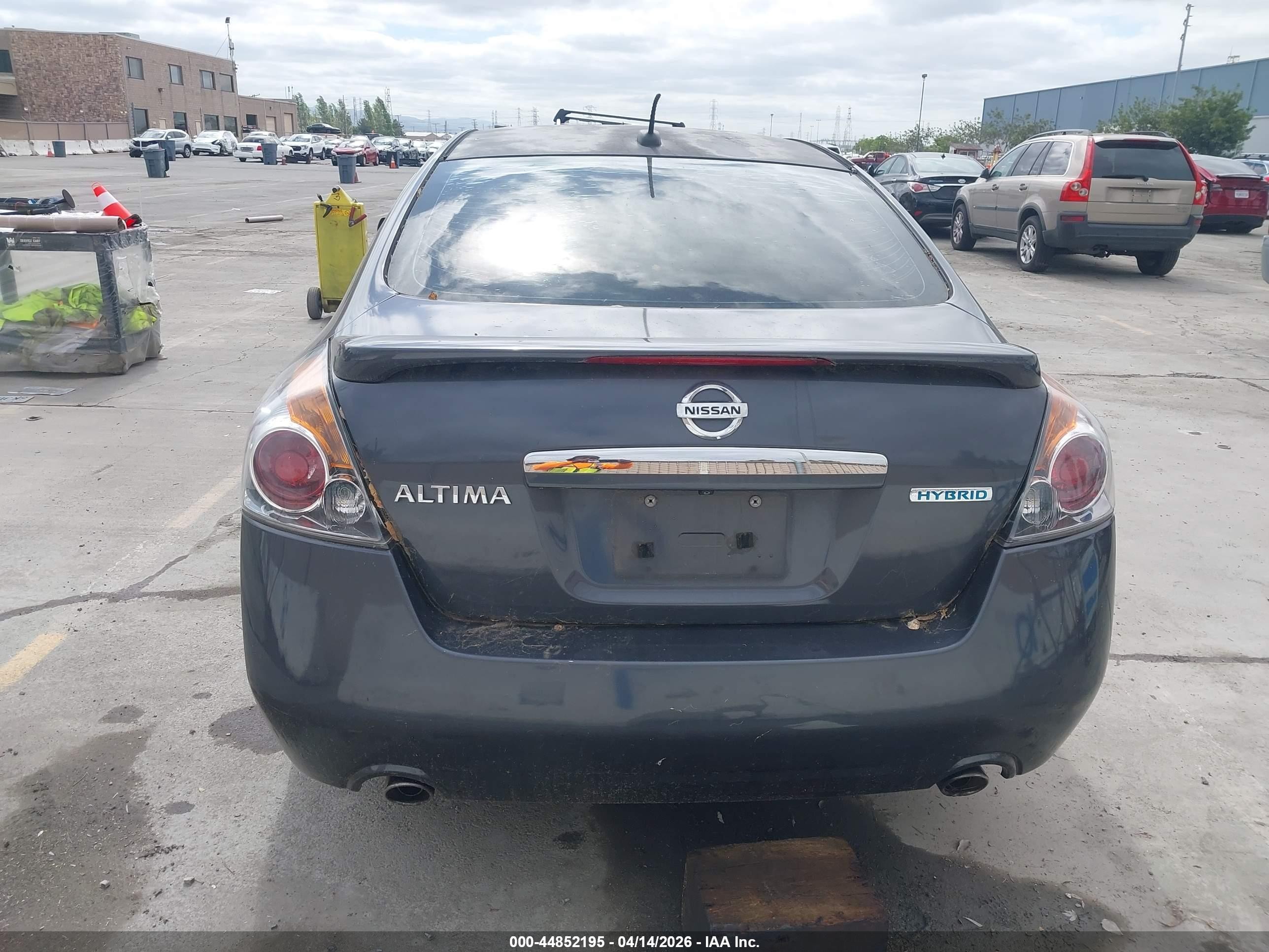 2009 Nissan Altima Hybrid   Gray vin: 1N4CL21E79C190777