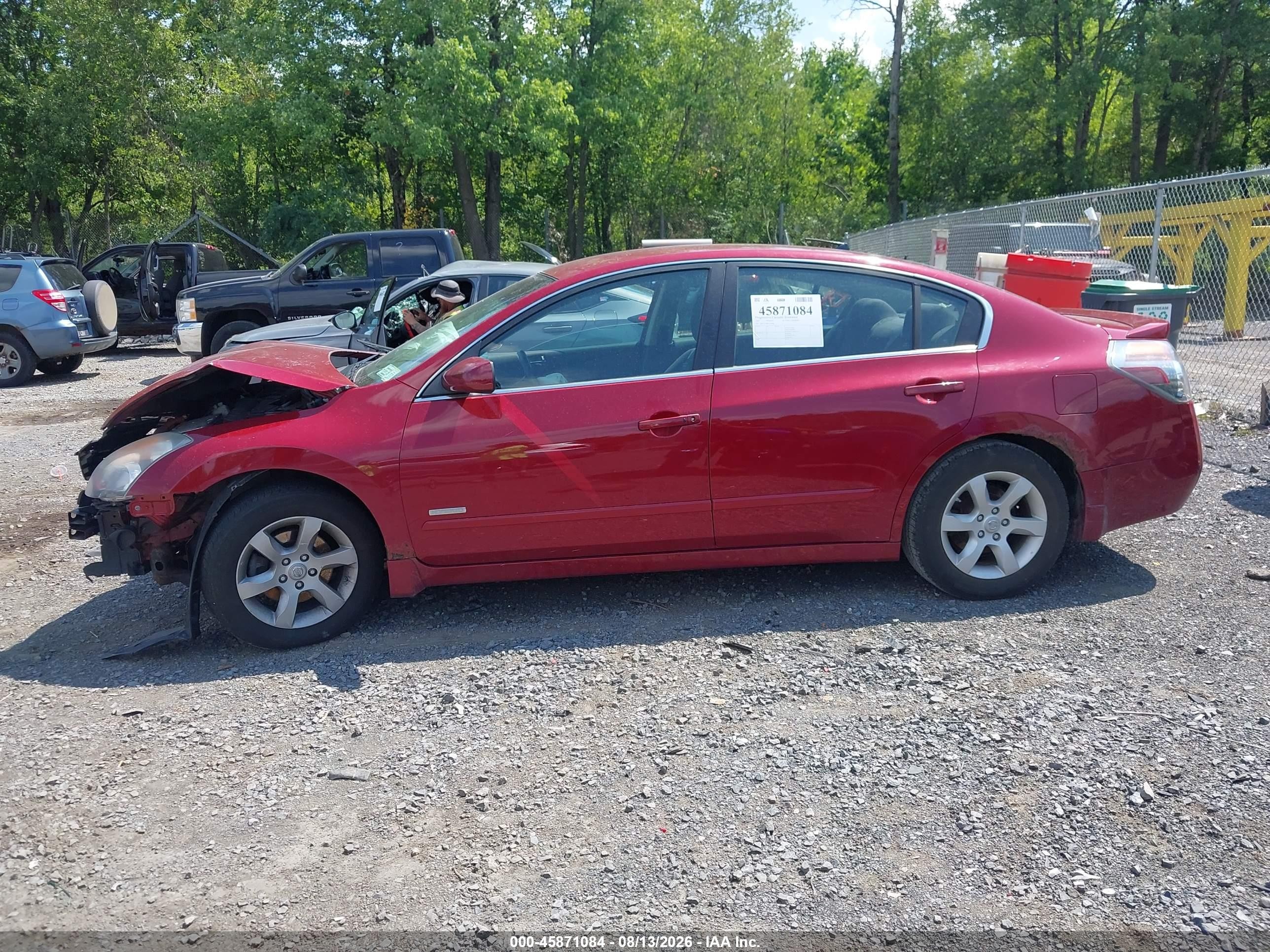 2007 Nissan Altima Hybrid Red vin: 1N4CL21E87C159406