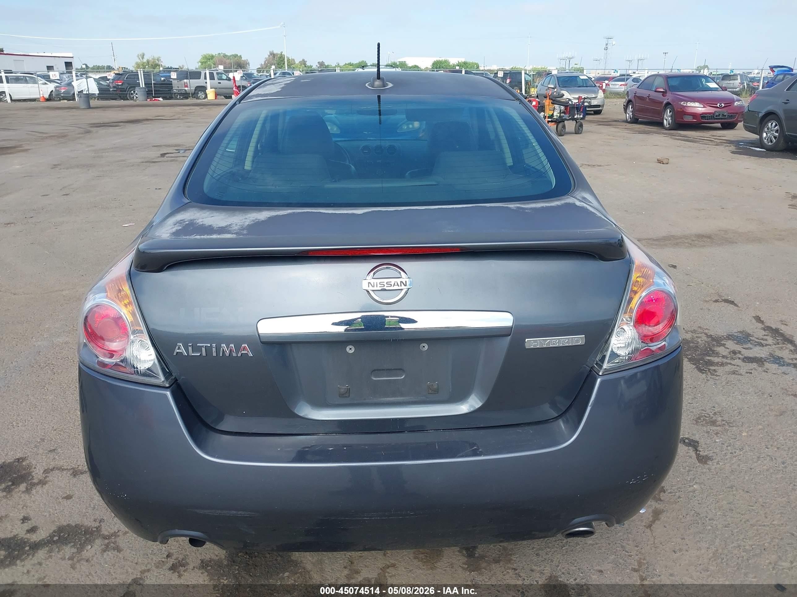 2007 Nissan Altima Hybrid   Gray vin: 1N4CL21E97C200674