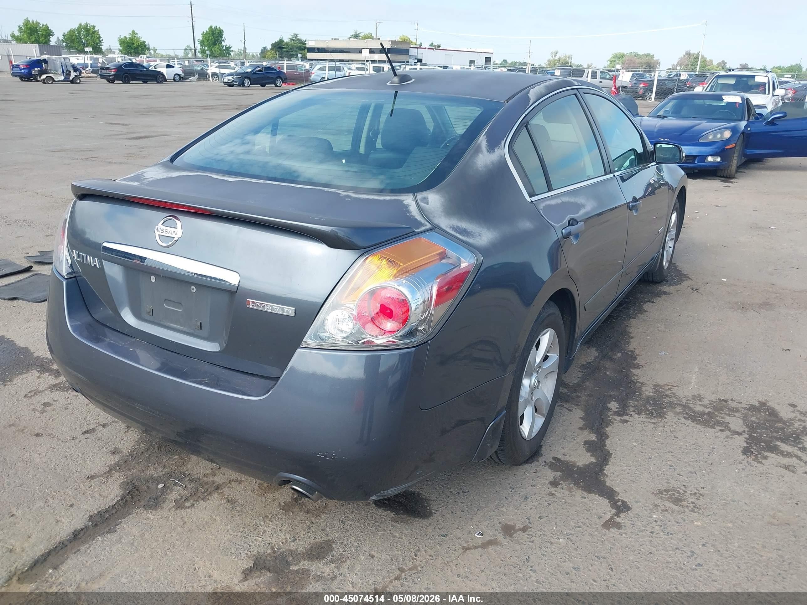 2007 Nissan Altima Hybrid   Gray vin: 1N4CL21E97C200674