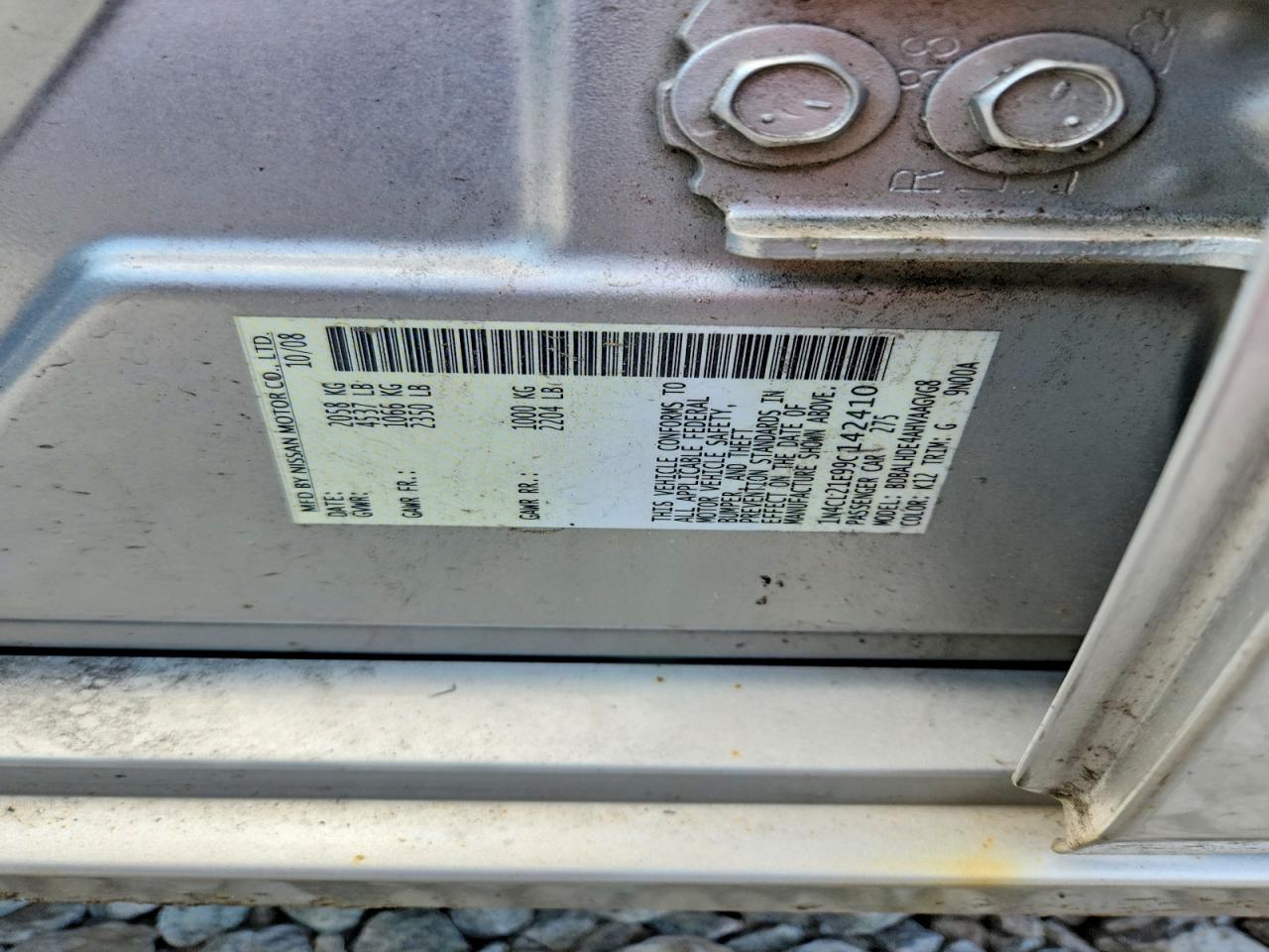 2009 Nissan Altima Hybrid Silver vin: 1N4CL21E99C142410