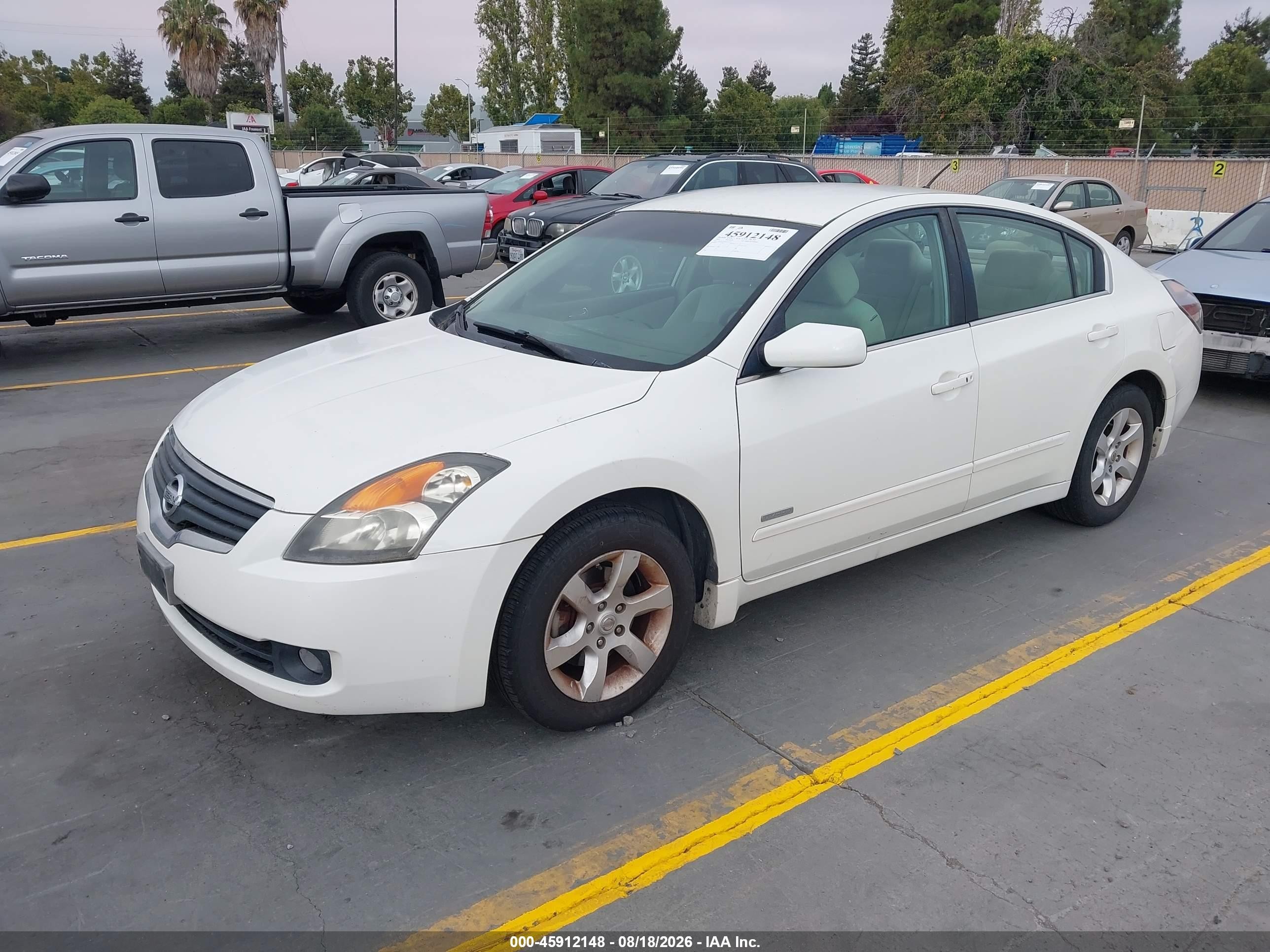 2007 Nissan Altima Hybrid Белый vin: 1N4CL21EX7C155261