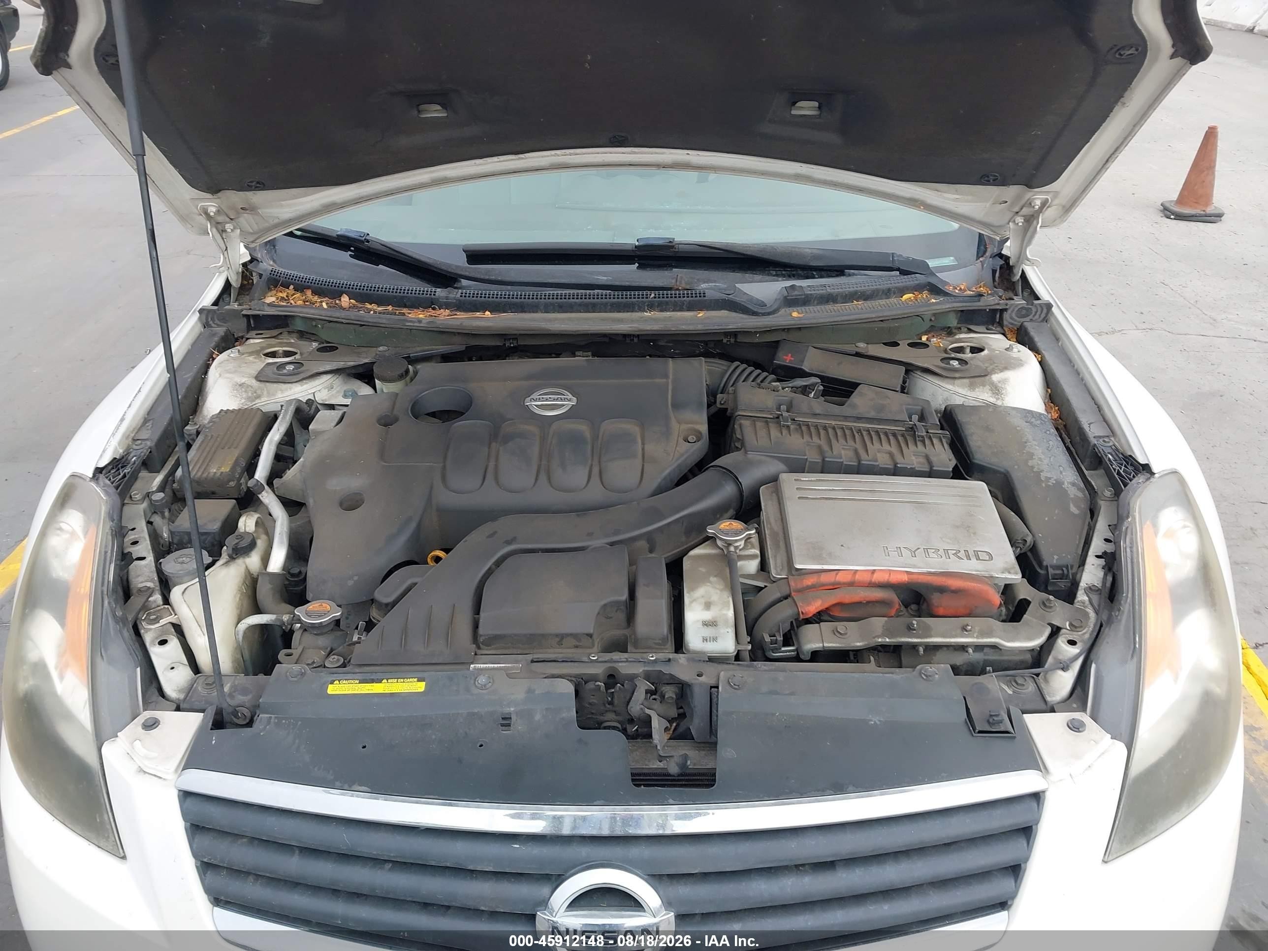 2007 Nissan Altima Hybrid Белый vin: 1N4CL21EX7C155261