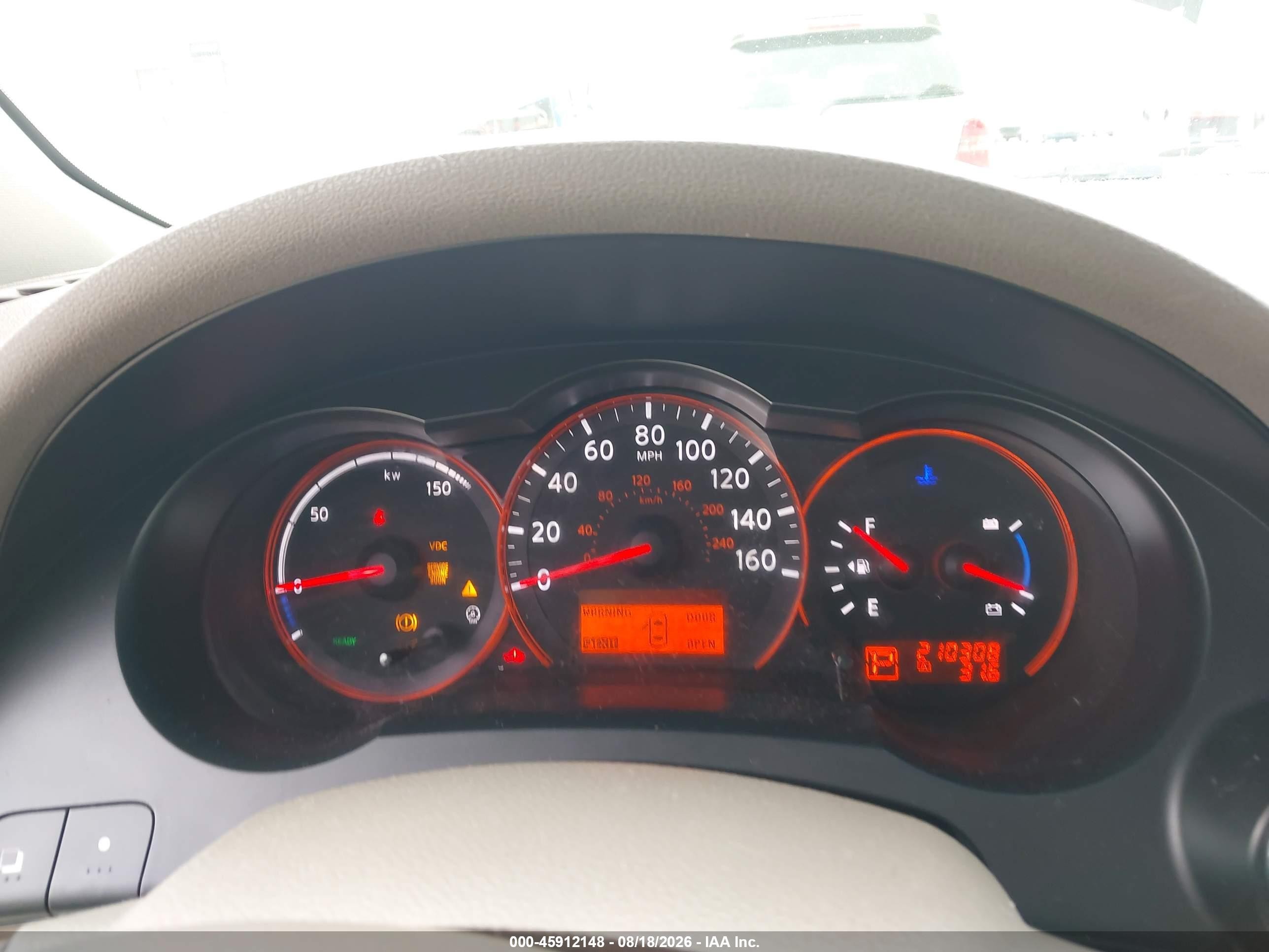 2007 Nissan Altima Hybrid Белый vin: 1N4CL21EX7C155261