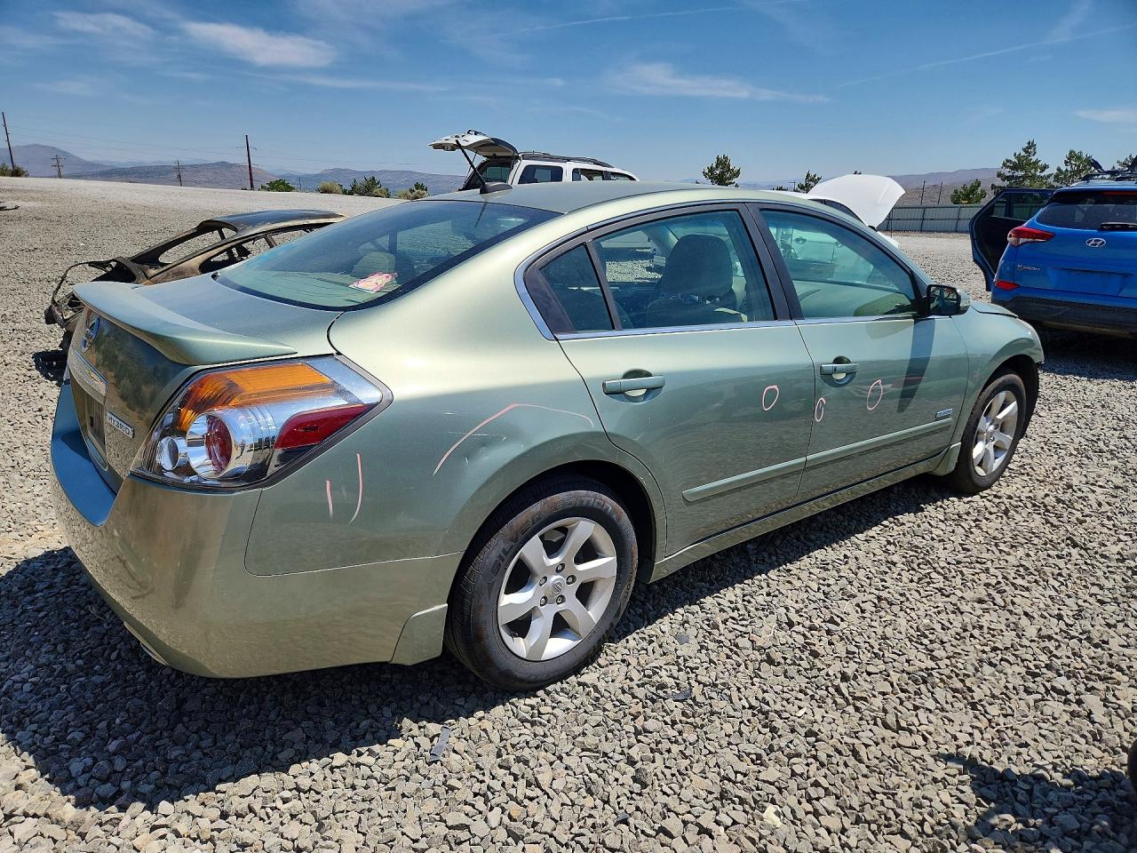 2008 Nissan Altima Hybrid Green vin: 1N4CL21EX8C123492