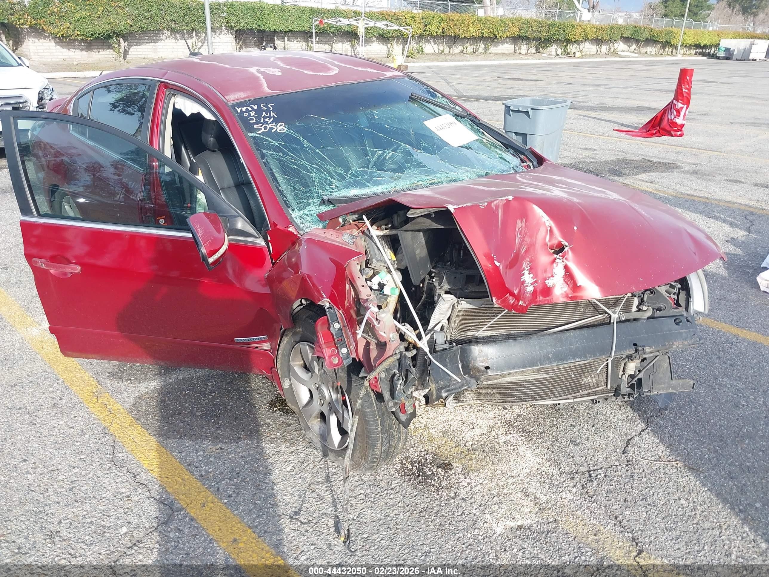 2008 Nissan Altima Hybrid   Red vin: 1N4CL21EX8C135058