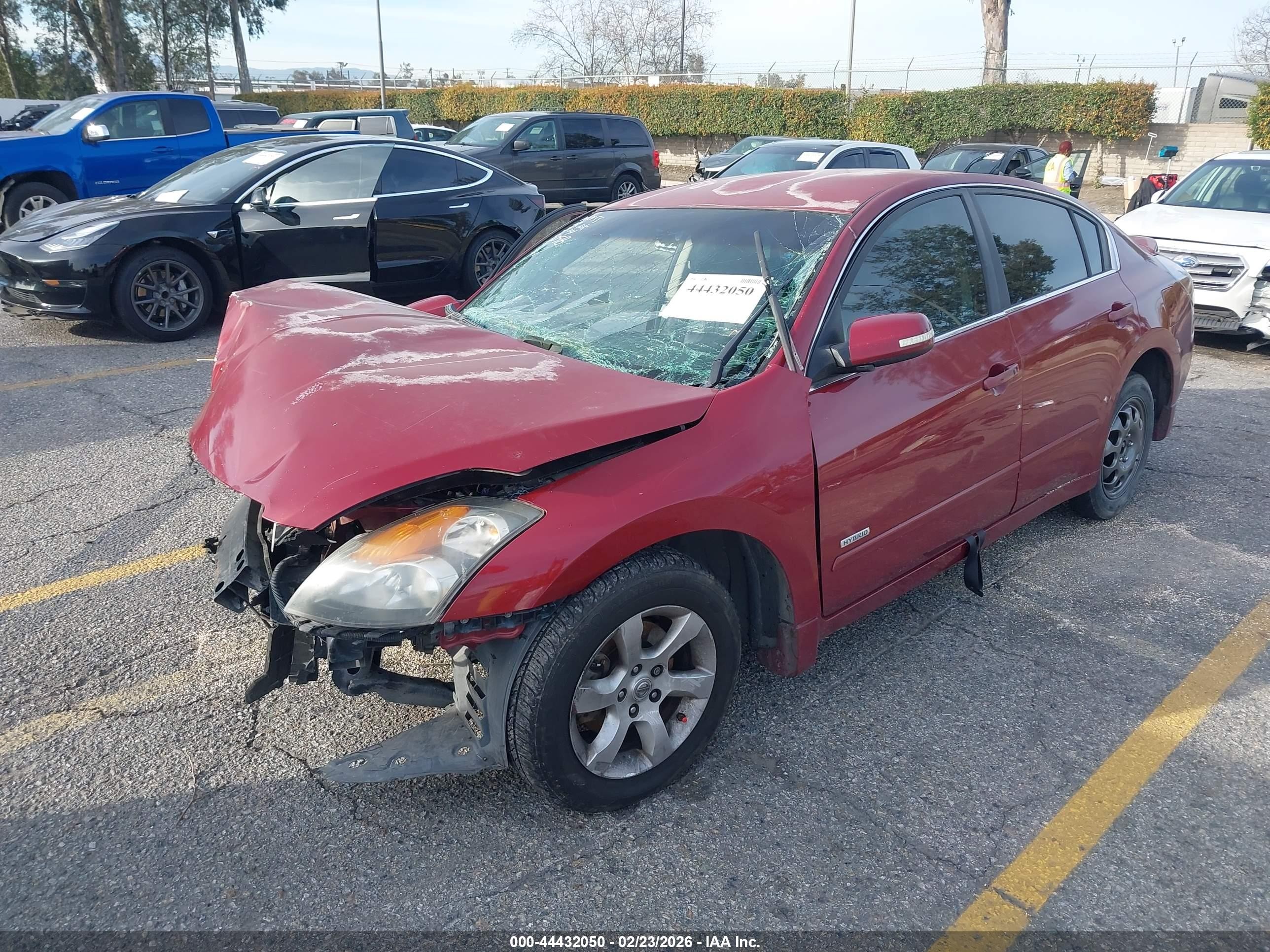 2008 Nissan Altima Hybrid   Red vin: 1N4CL21EX8C135058