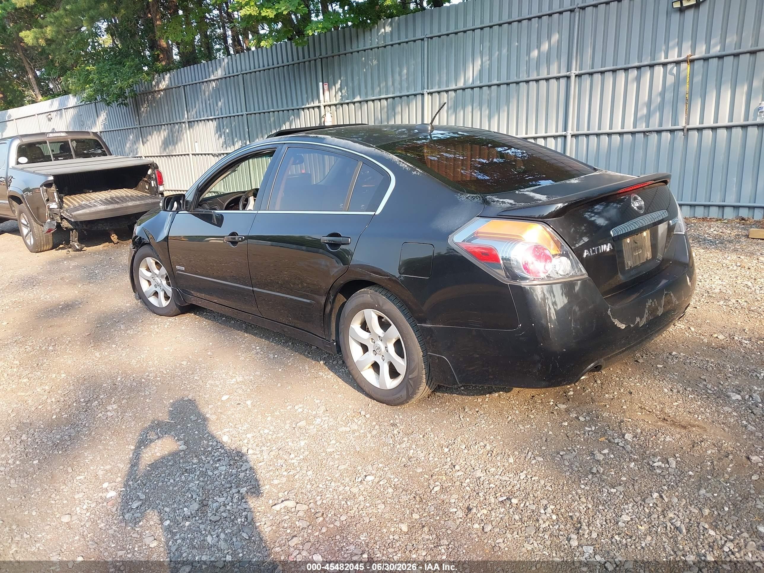 2008 Nissan Altima Hybrid   Black vin: 1N4CL21EX8C180551
