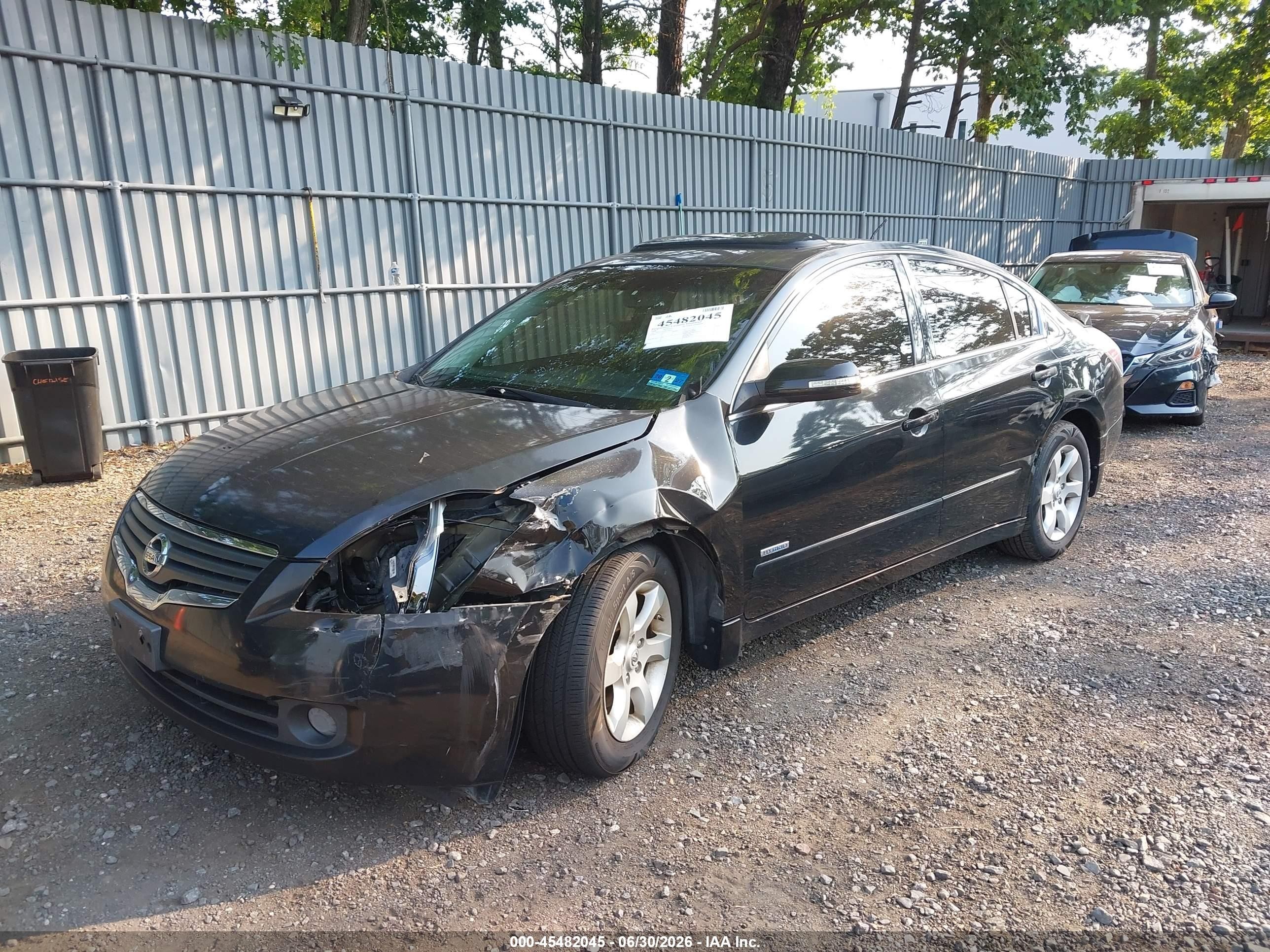 2008 Nissan Altima Hybrid   Black vin: 1N4CL21EX8C180551