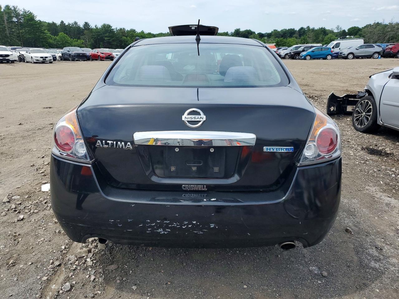 2011 Nissan Altima Hybrid Black vin: 1N4CL2AP0BC185167
