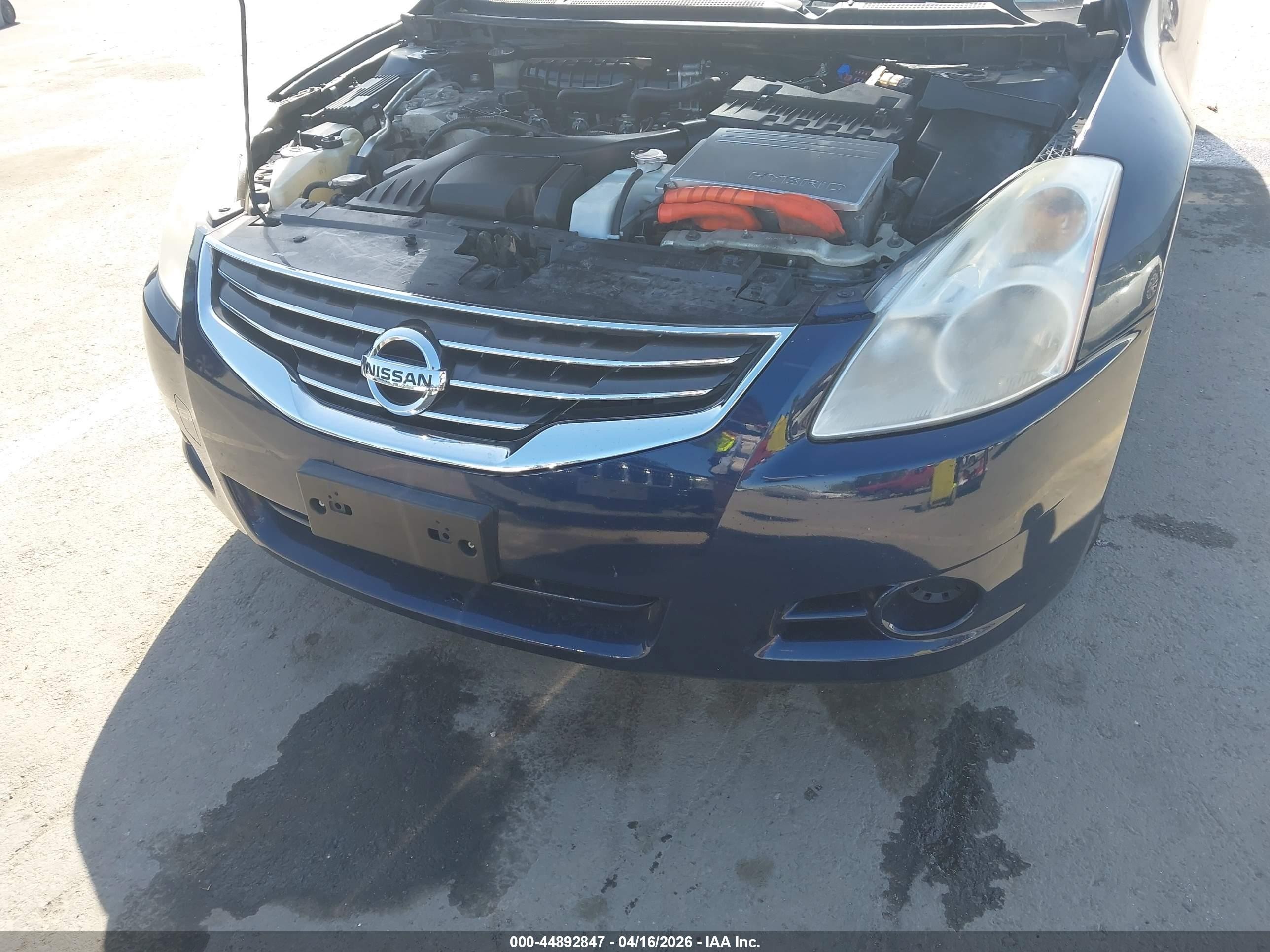 2011 Nissan Altima Hybrid   Blue vin: 1N4CL2AP2BC117937