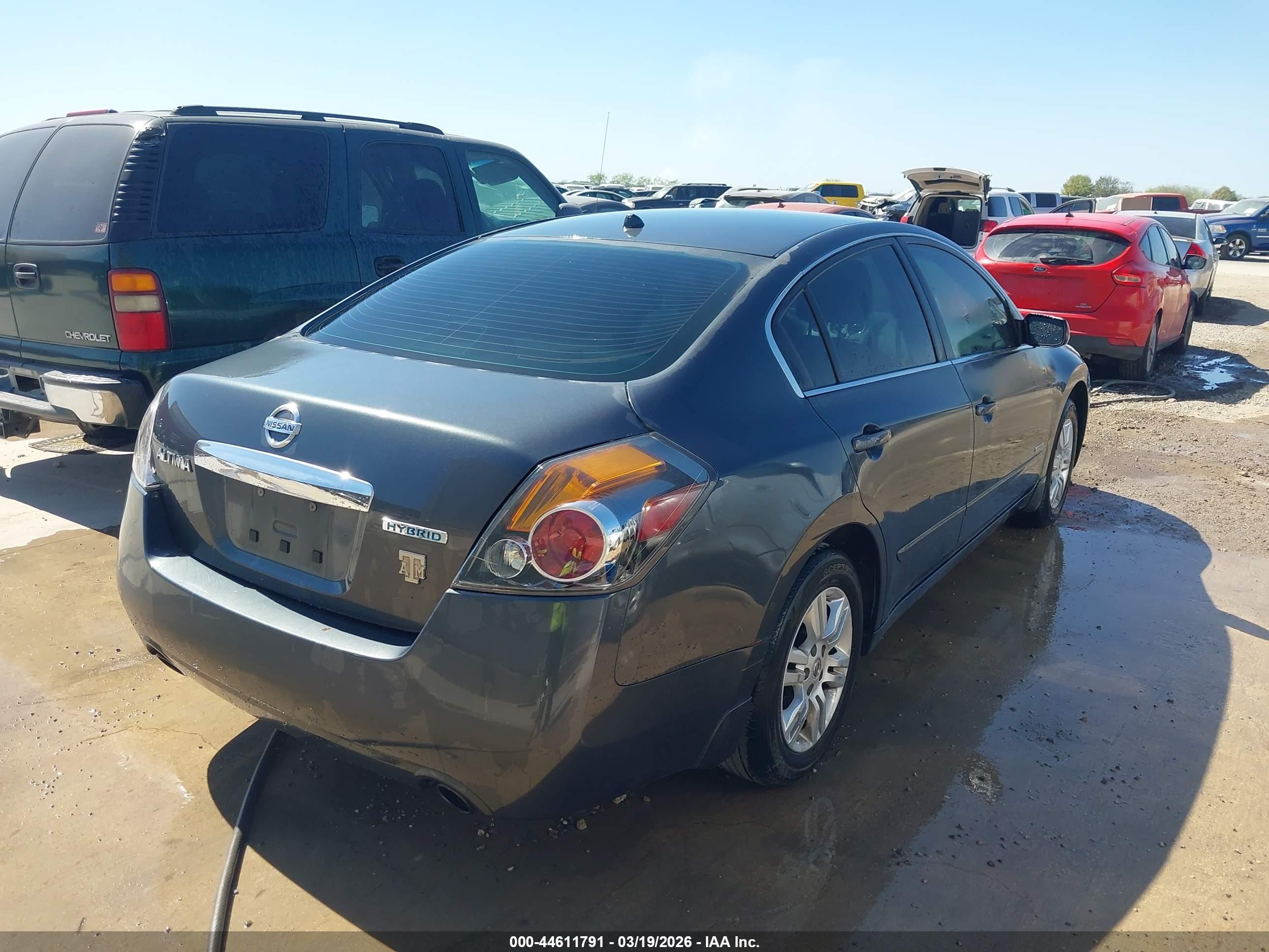 2011 Nissan Altima Hybrid   Gray vin: 1N4CL2AP2BC159427
