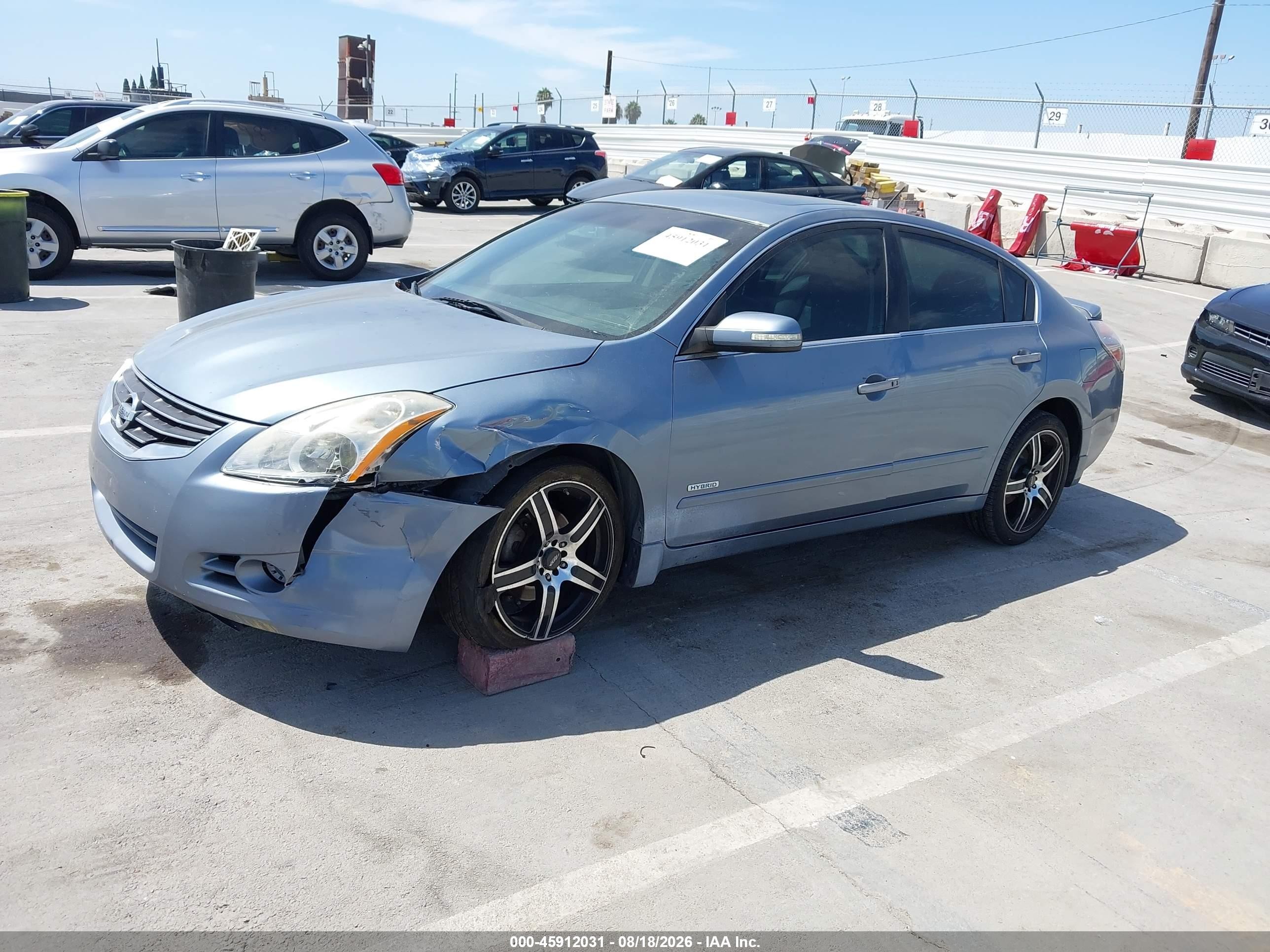 2011 Nissan Altima Hybrid   Light Blue vin: 1N4CL2AP2BC185476