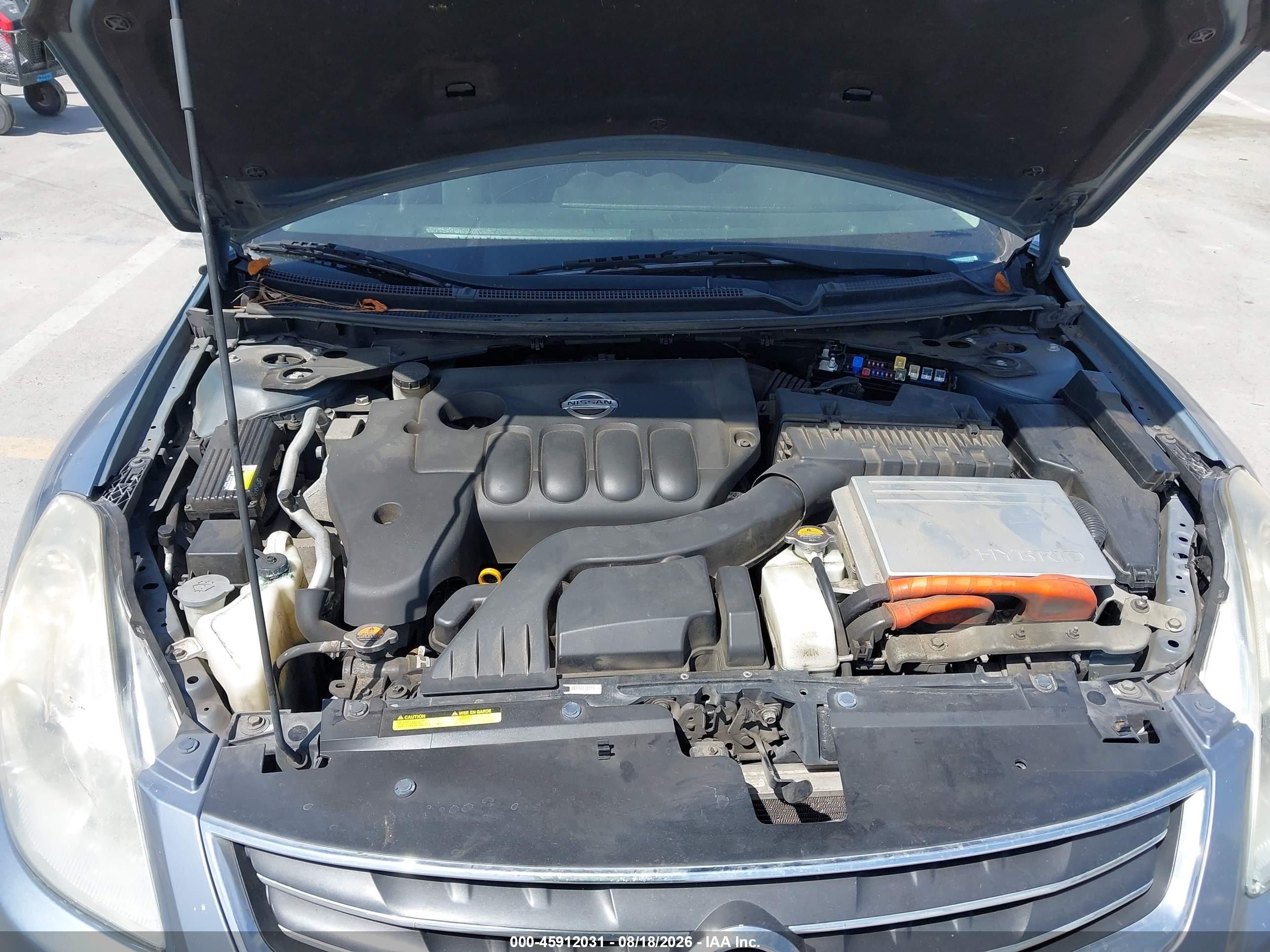 2011 Nissan Altima Hybrid   Light Blue vin: 1N4CL2AP2BC185476